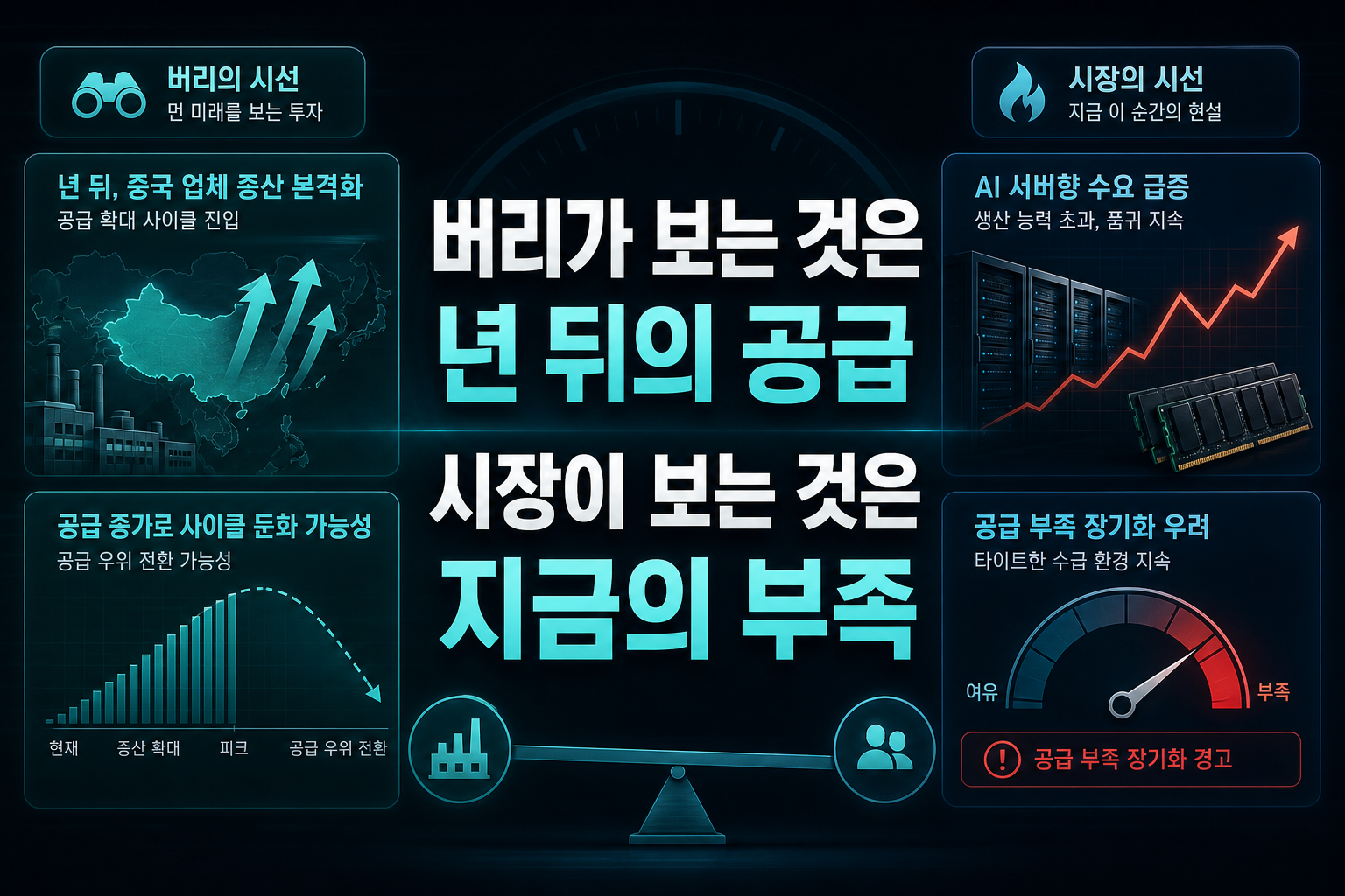 버리가 보는 것은 2년 뒤의 공급, 시장이 보는 것은 지금의 부족