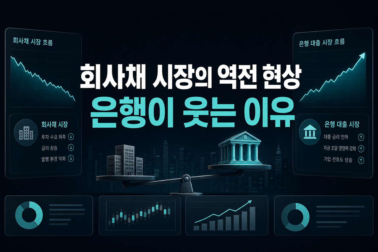 회사채 시장의 역전 현상, 은행이 웃는 이유
