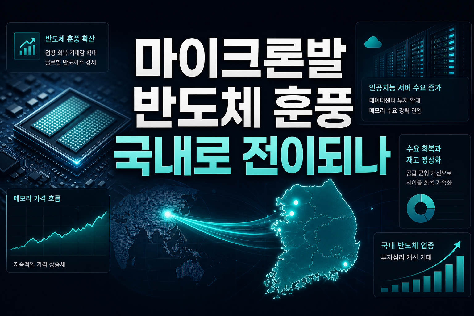마이크론발 반도체 훈풍, 국내로 전이되나