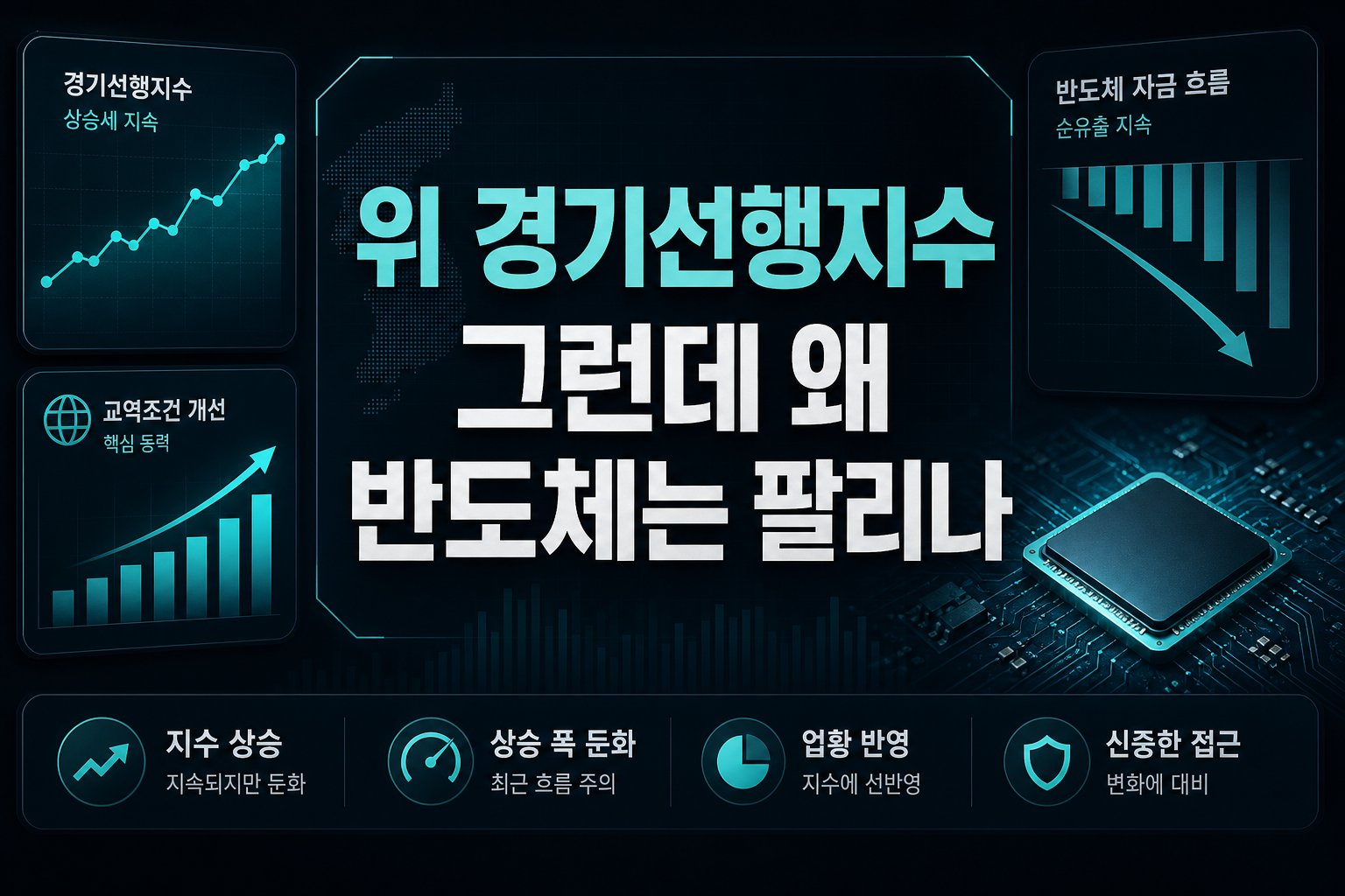 OECD 1위 경기선행지수, 그런데 왜 반도체는 팔리나