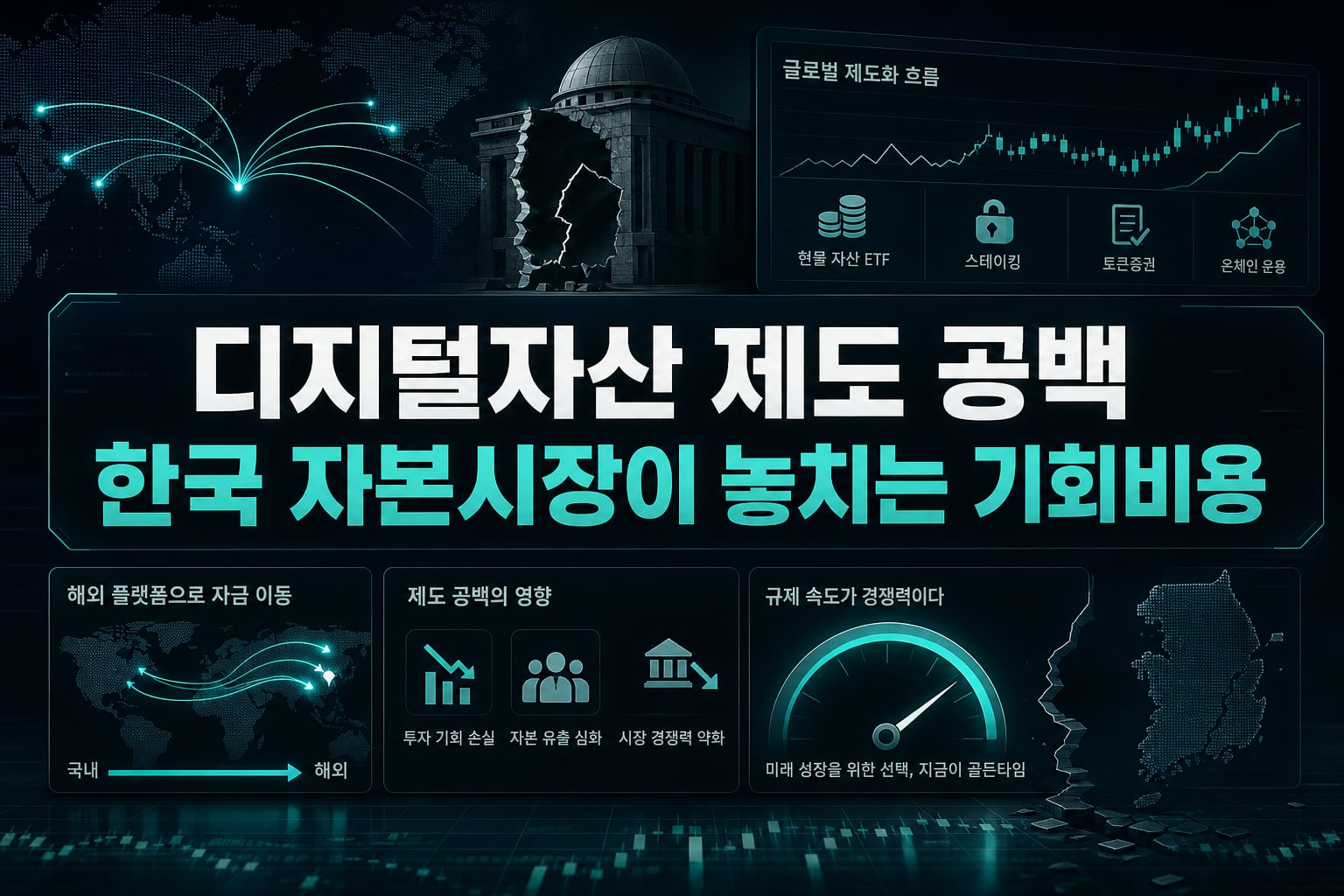 디지털자산 제도 공백, 한국 자본시장이 놓치는 기회비용