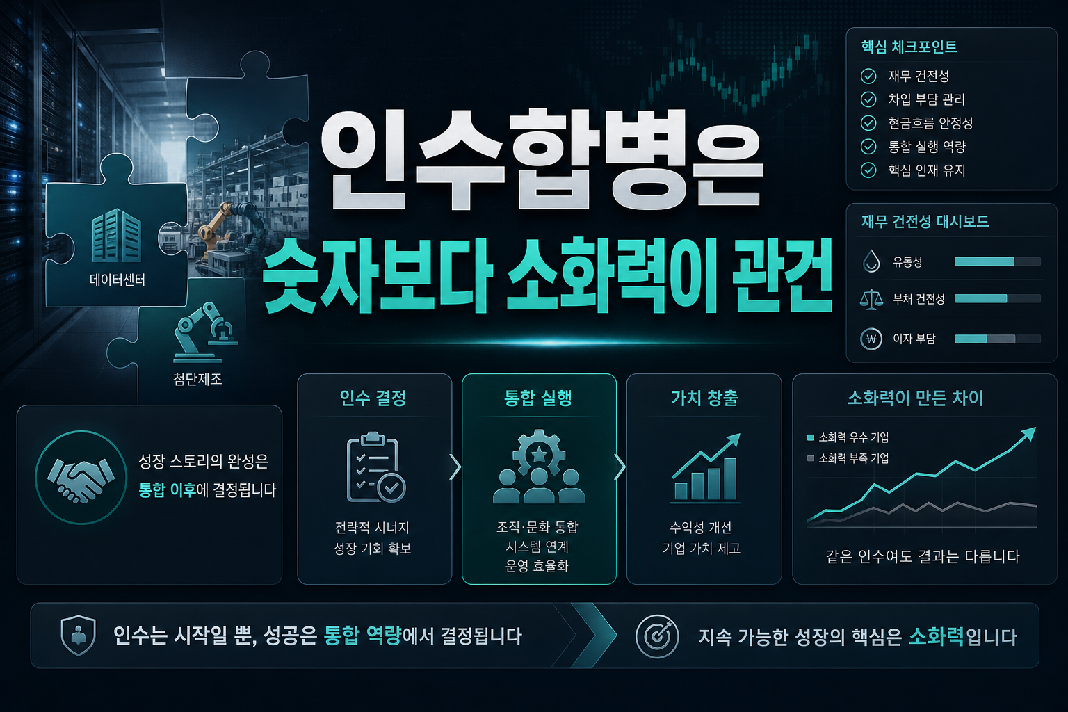 인수합병은 숫자보다 소화력이 관건