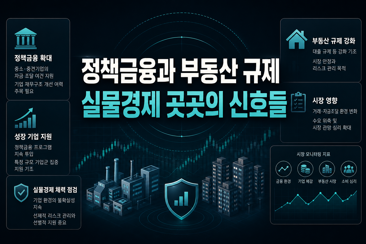 정책금융과 부동산 규제, 실물경제 곳곳의 신호들