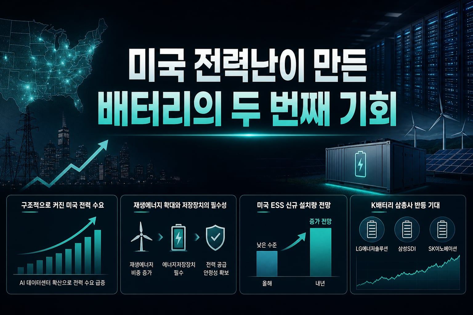 미국 전력난이 만든 K배터리의 두 번째 기회