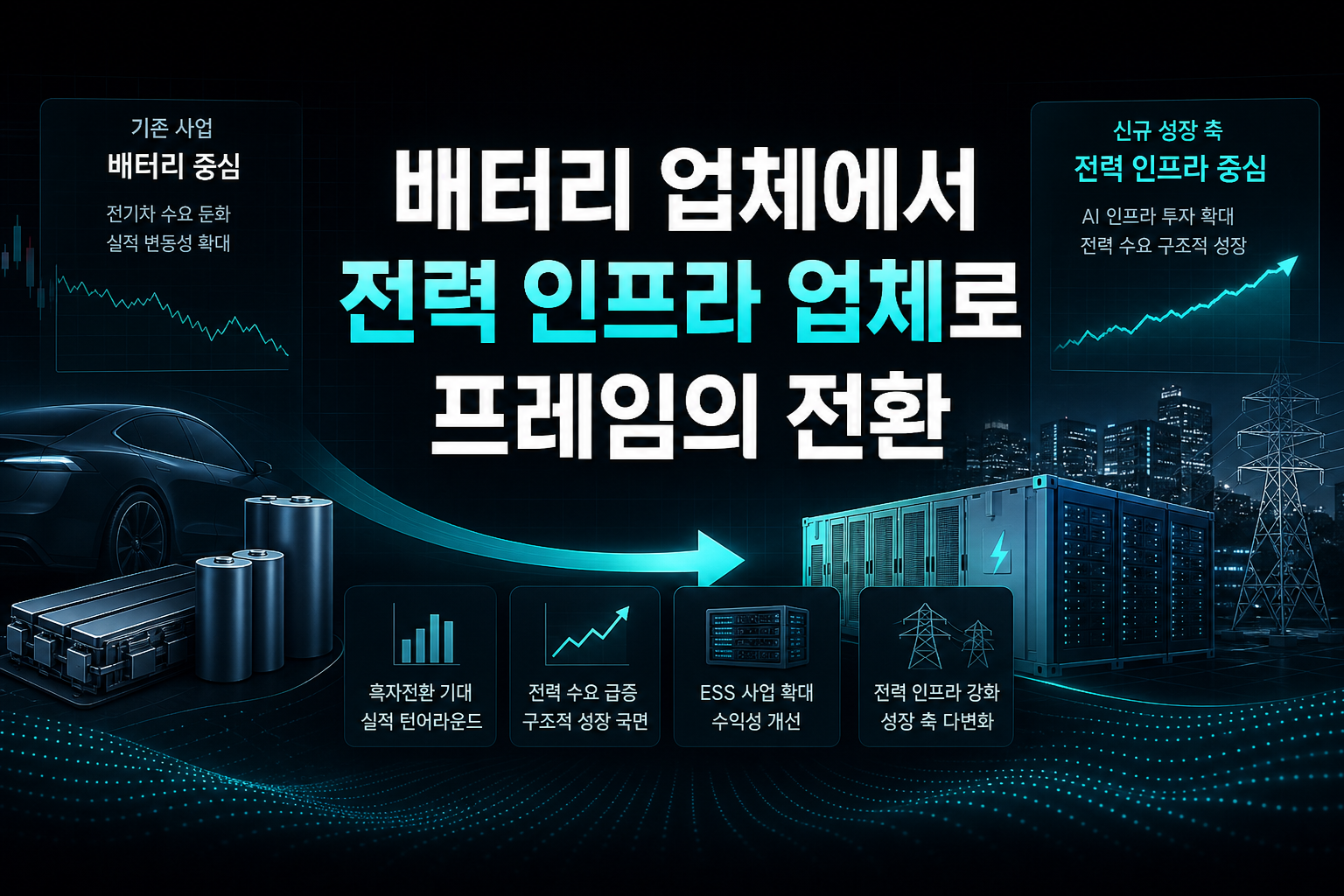 배터리 업체에서 전력 인프라 업체로, 프레임의 전환