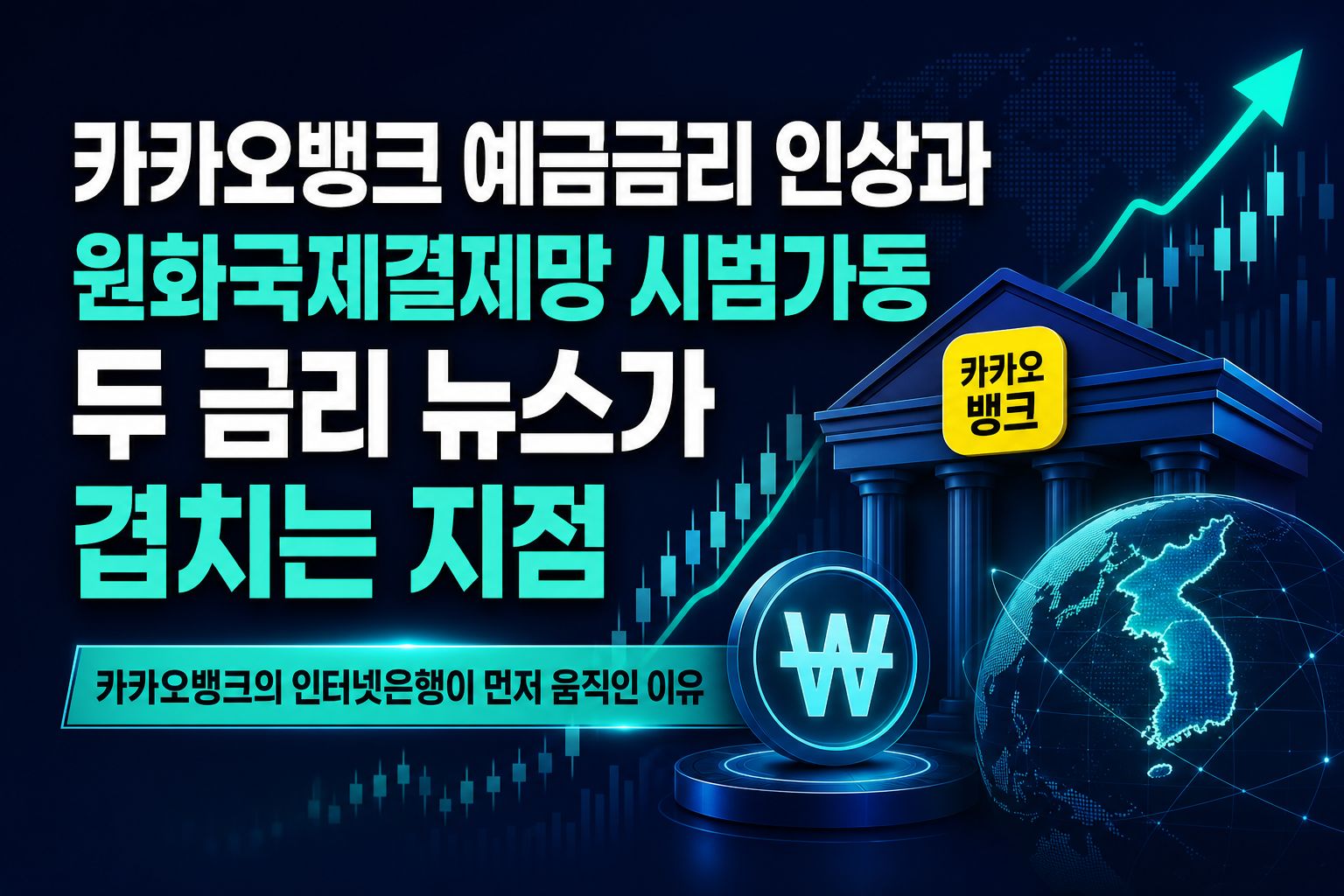 카카오뱅크 예금금리 인상과 원화국제결제망 시범가동, 두 금리 뉴스가 겹치는 지점