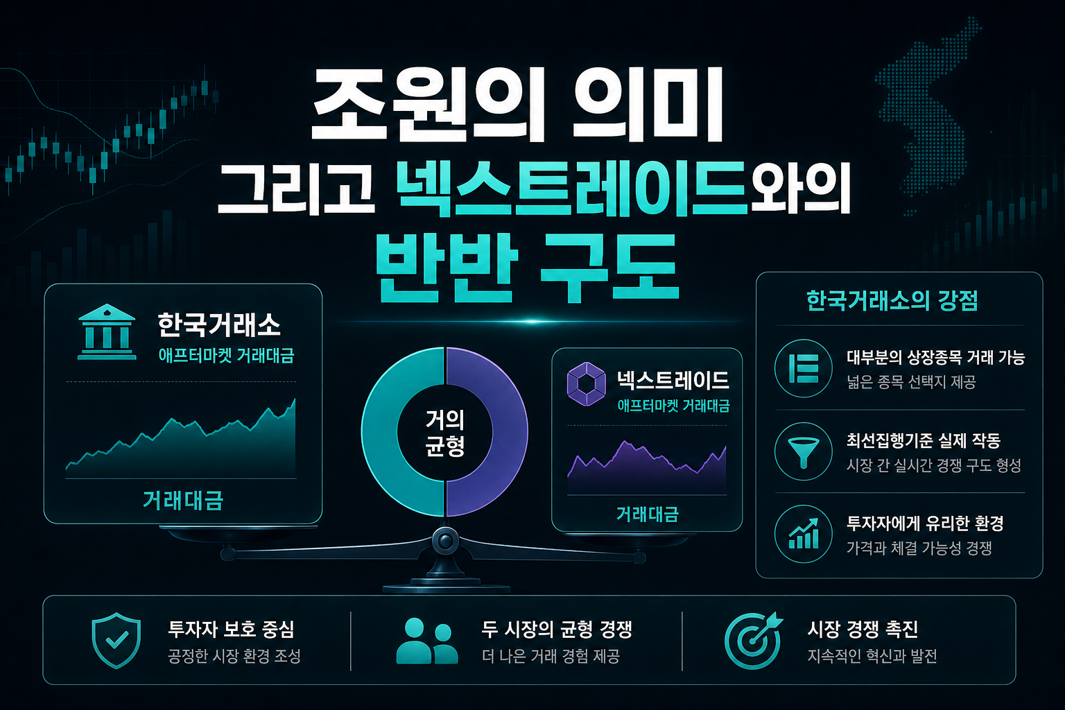 1.8조원의 의미, 그리고 넥스트레이드와의 반반 구도