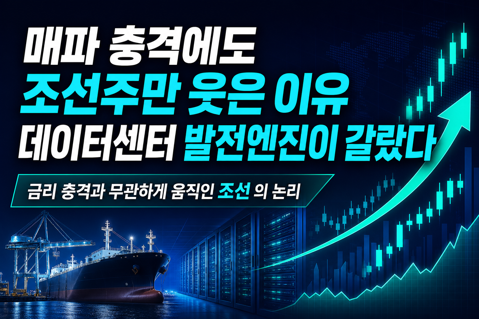 매파 FOMC 충격에도 조선주만 웃은 이유, 데이터센터 발전엔진이 갈랐다