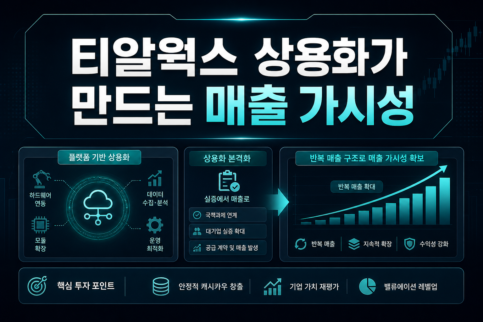 티알웍스 상용화가 만드는 매출 가시성