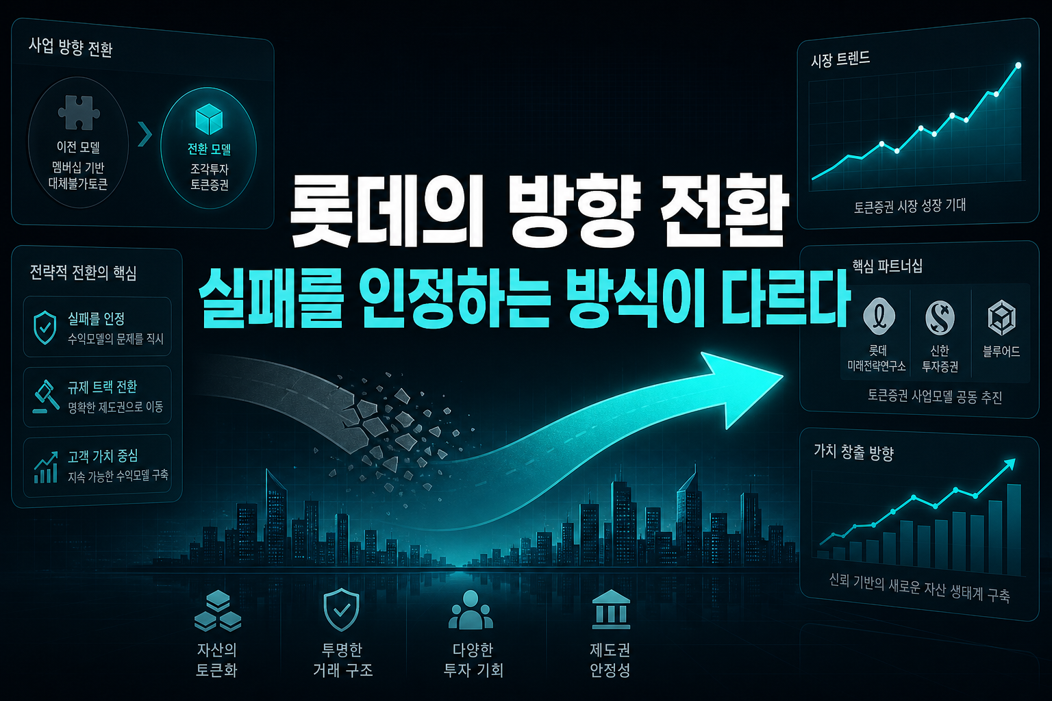 롯데의 방향 전환, 실패를 인정하는 방식이 다르다