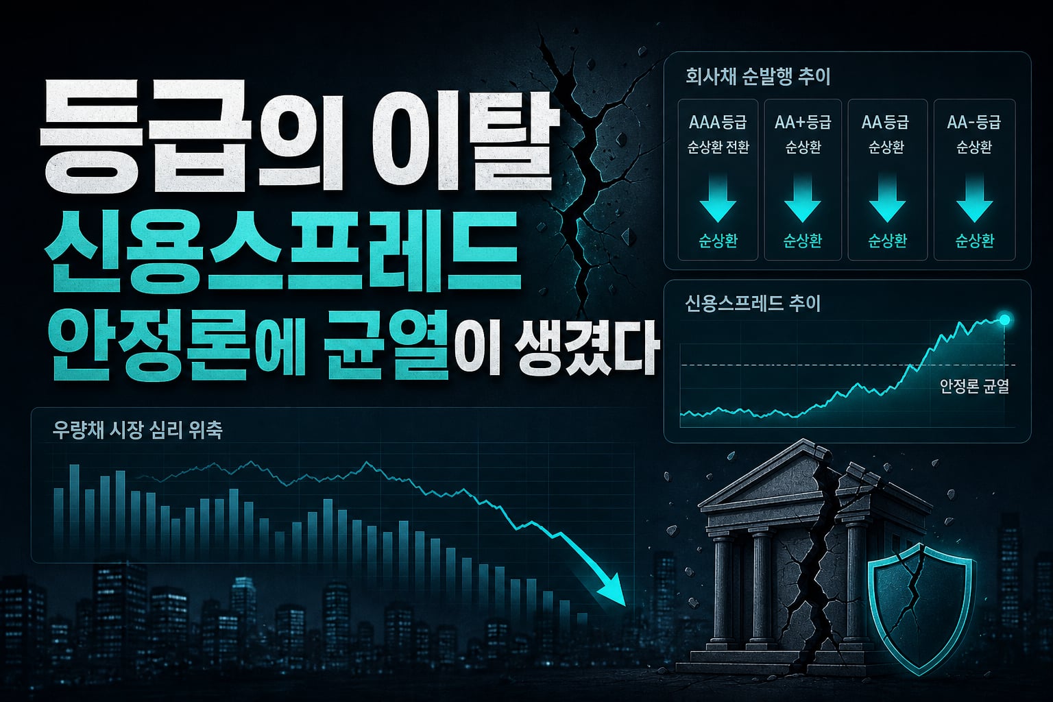 AAA 등급의 이탈, 신용스프레드 안정론에 균열이 생겼다