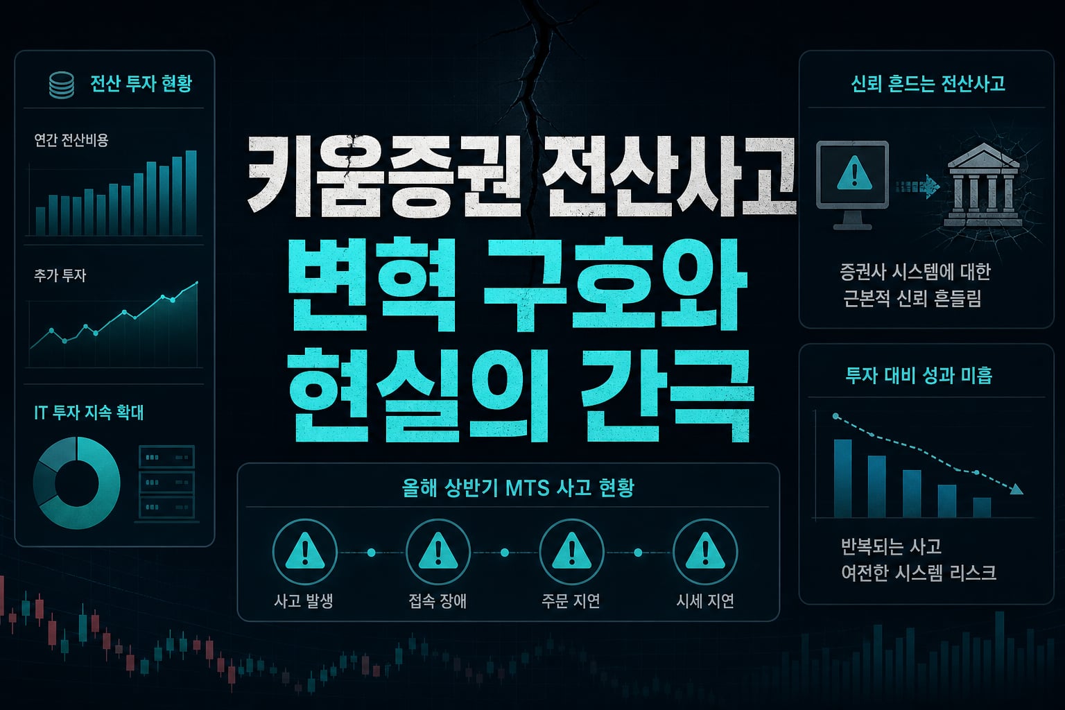 키움증권 전산사고, IT 변혁 구호와 현실의 간극