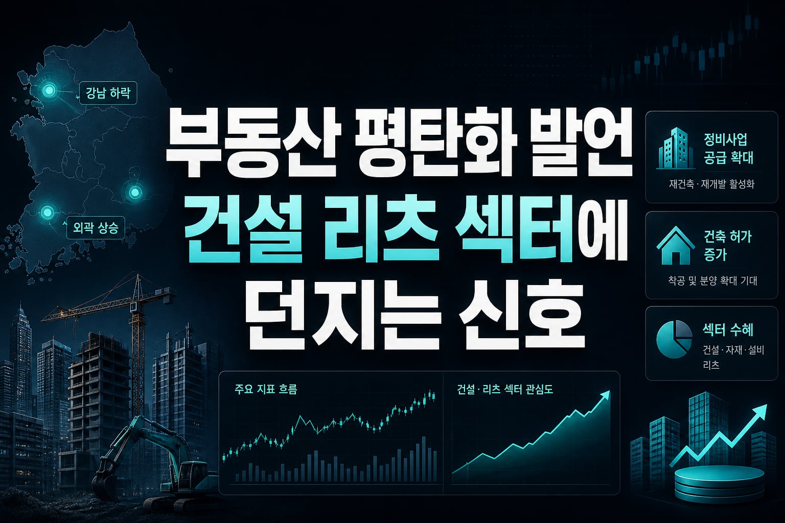 부동산 평탄화 발언, 건설·리츠 섹터에 던지는 신호