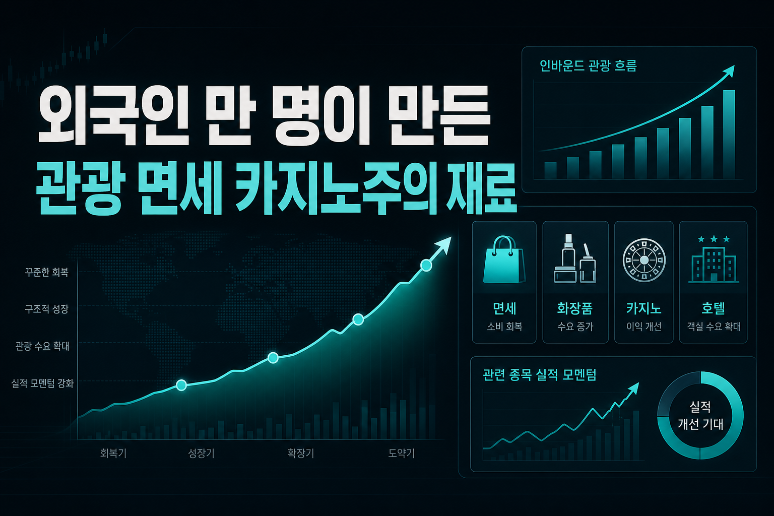 외국인 400만 명이 만든 관광·면세·카지노주의 재료