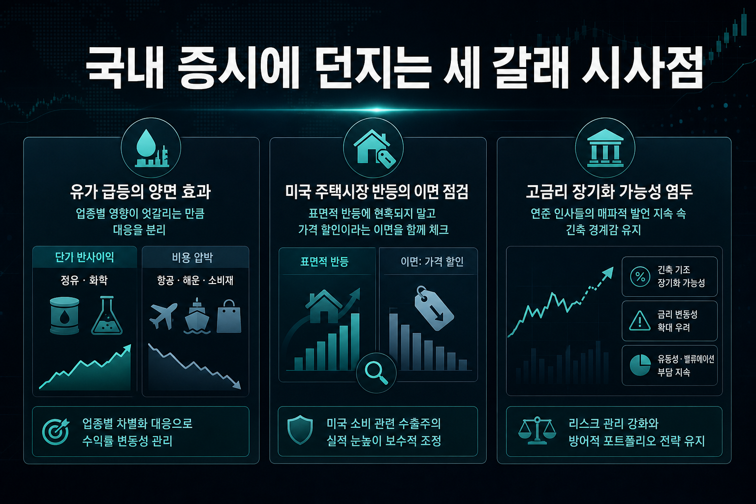 국내 증시에 던지는 세 갈래 시사점