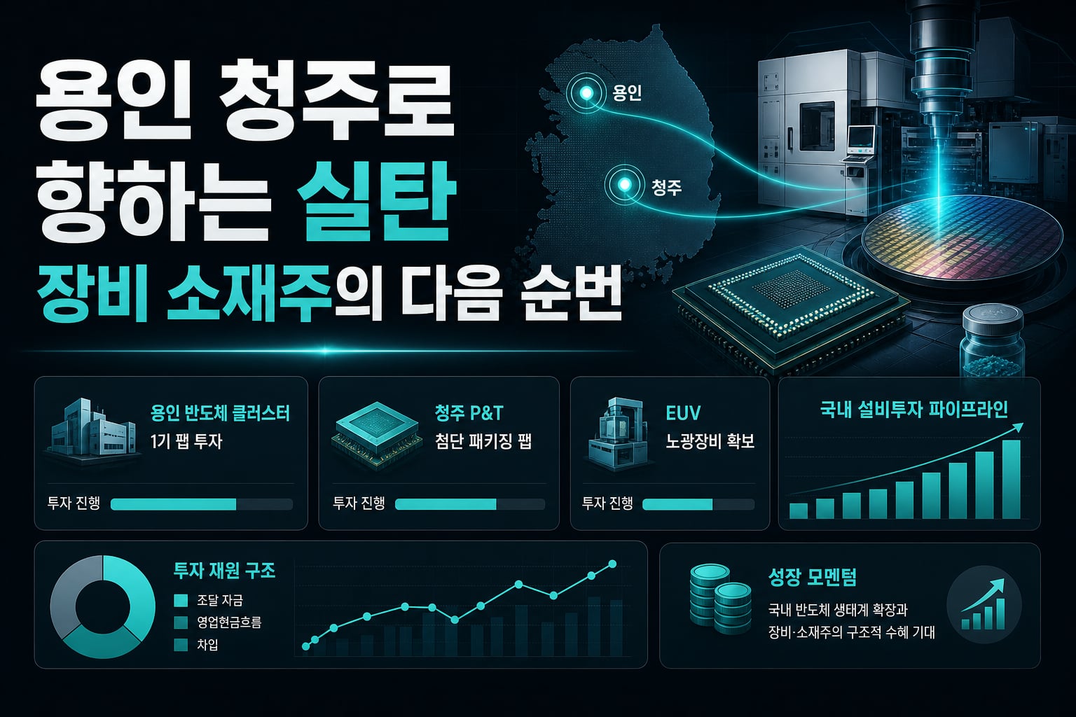 용인·청주로 향하는 실탄, 장비·소재주의 다음 순번