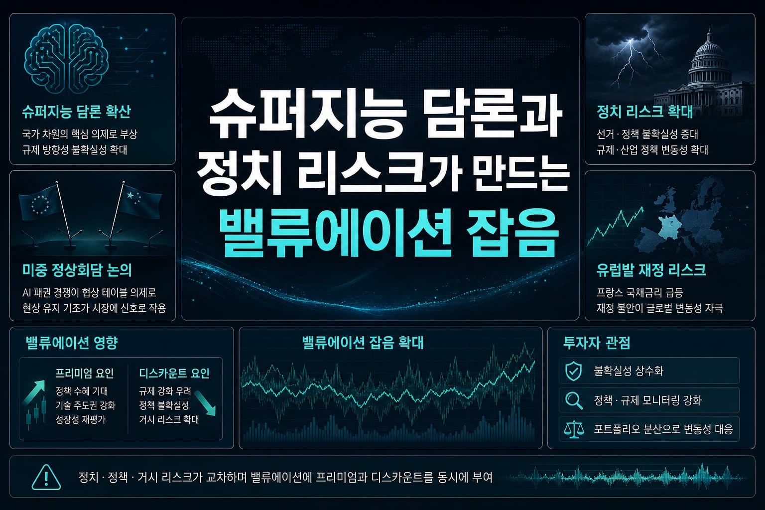 슈퍼지능 담론과 정치 리스크가 만드는 밸류에이션 잡음