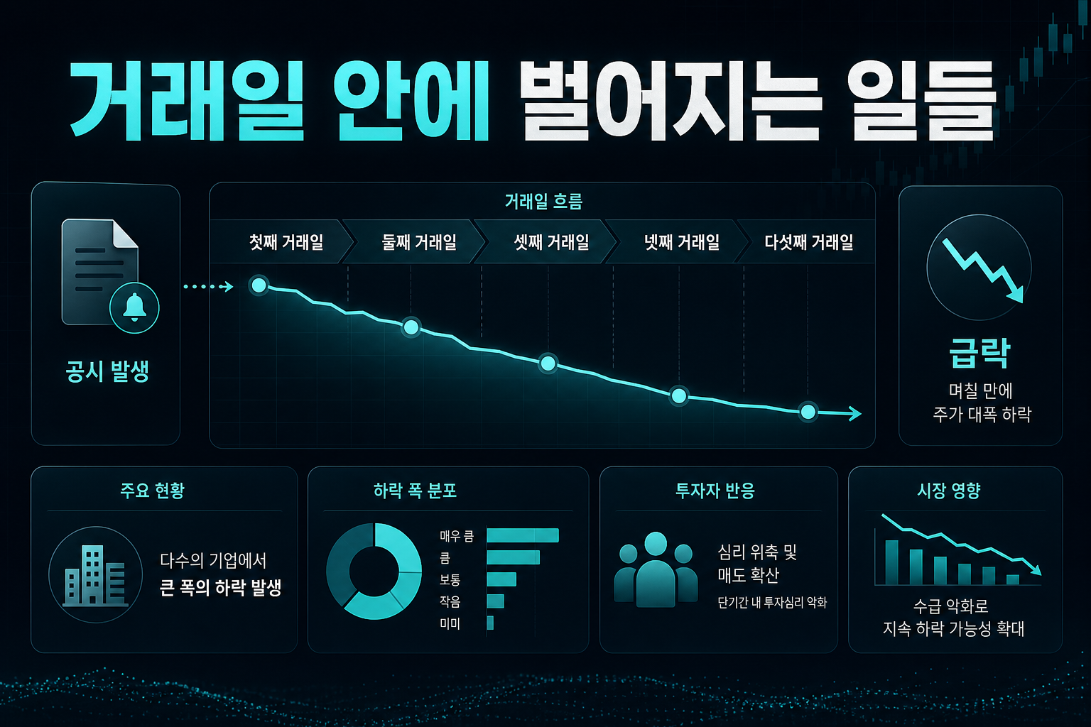 5거래일 안에 벌어지는 일들