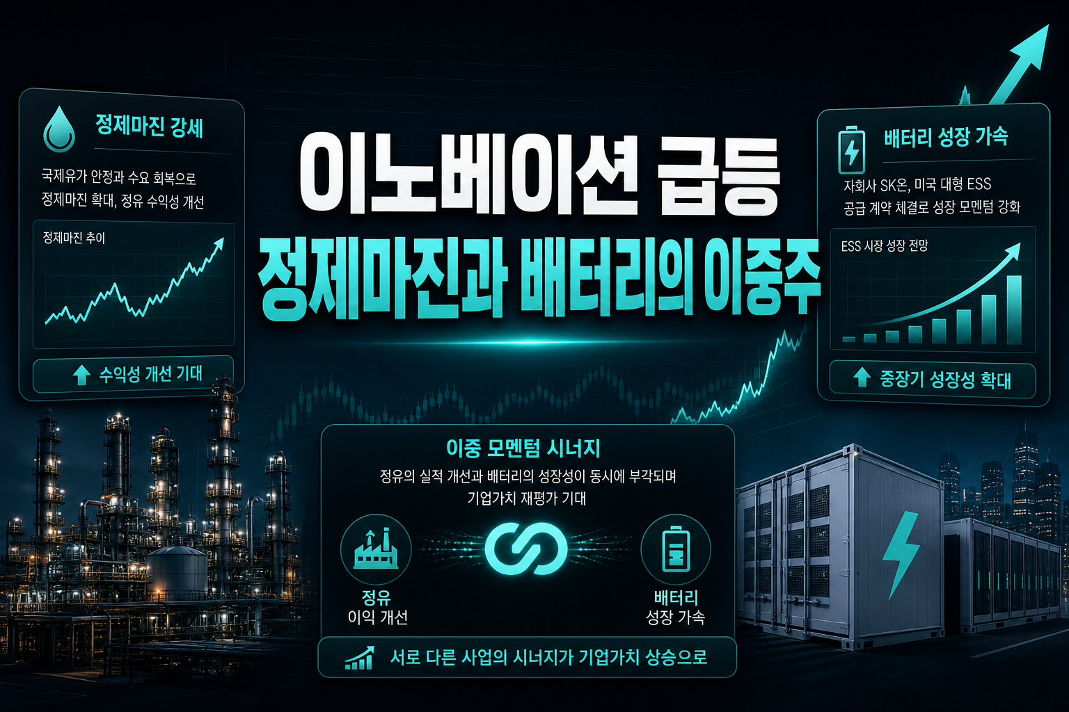 SK이노베이션 급등, 정제마진과 배터리의 이중주