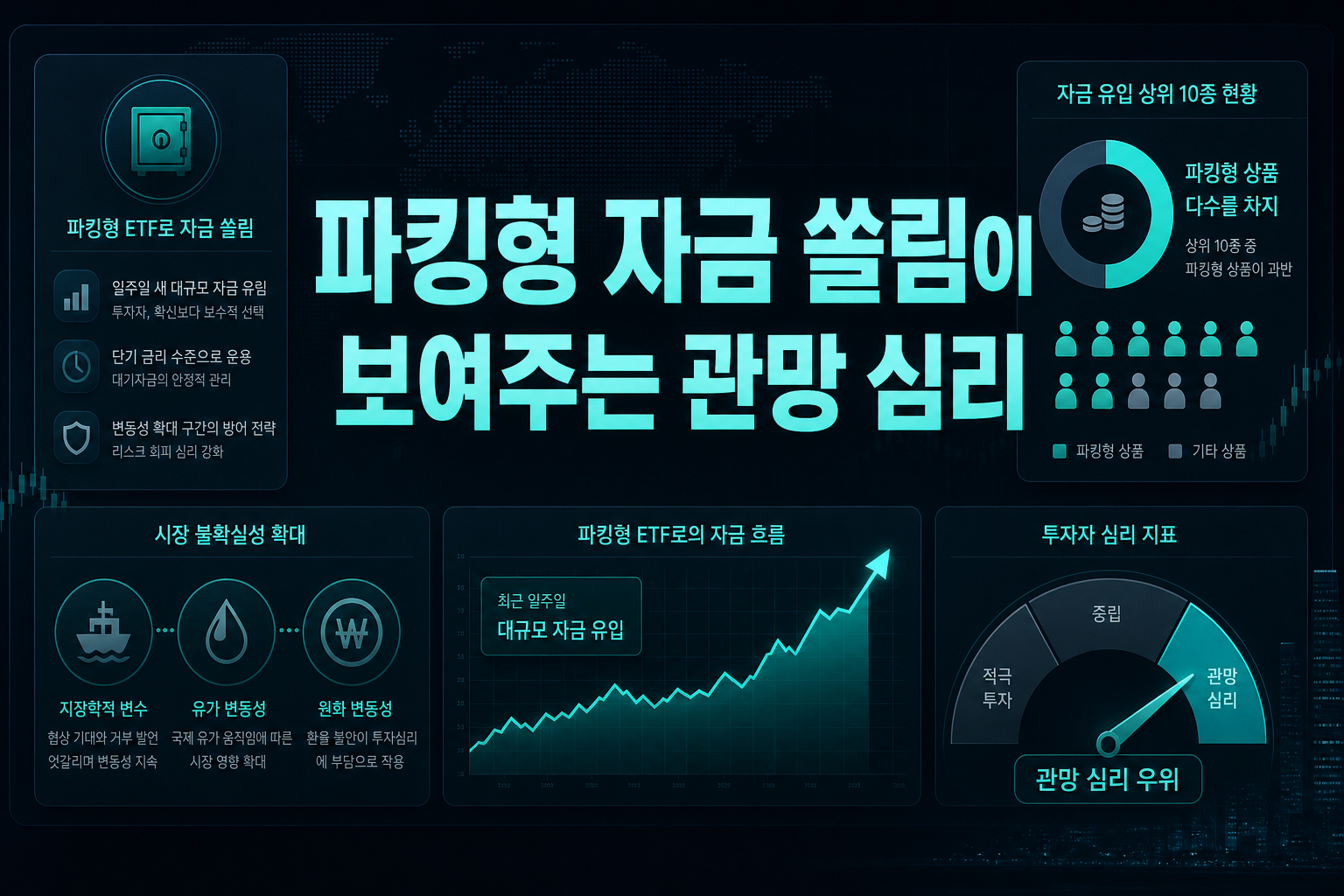 파킹형 ETF 자금 쏠림이 보여주는 관망 심리