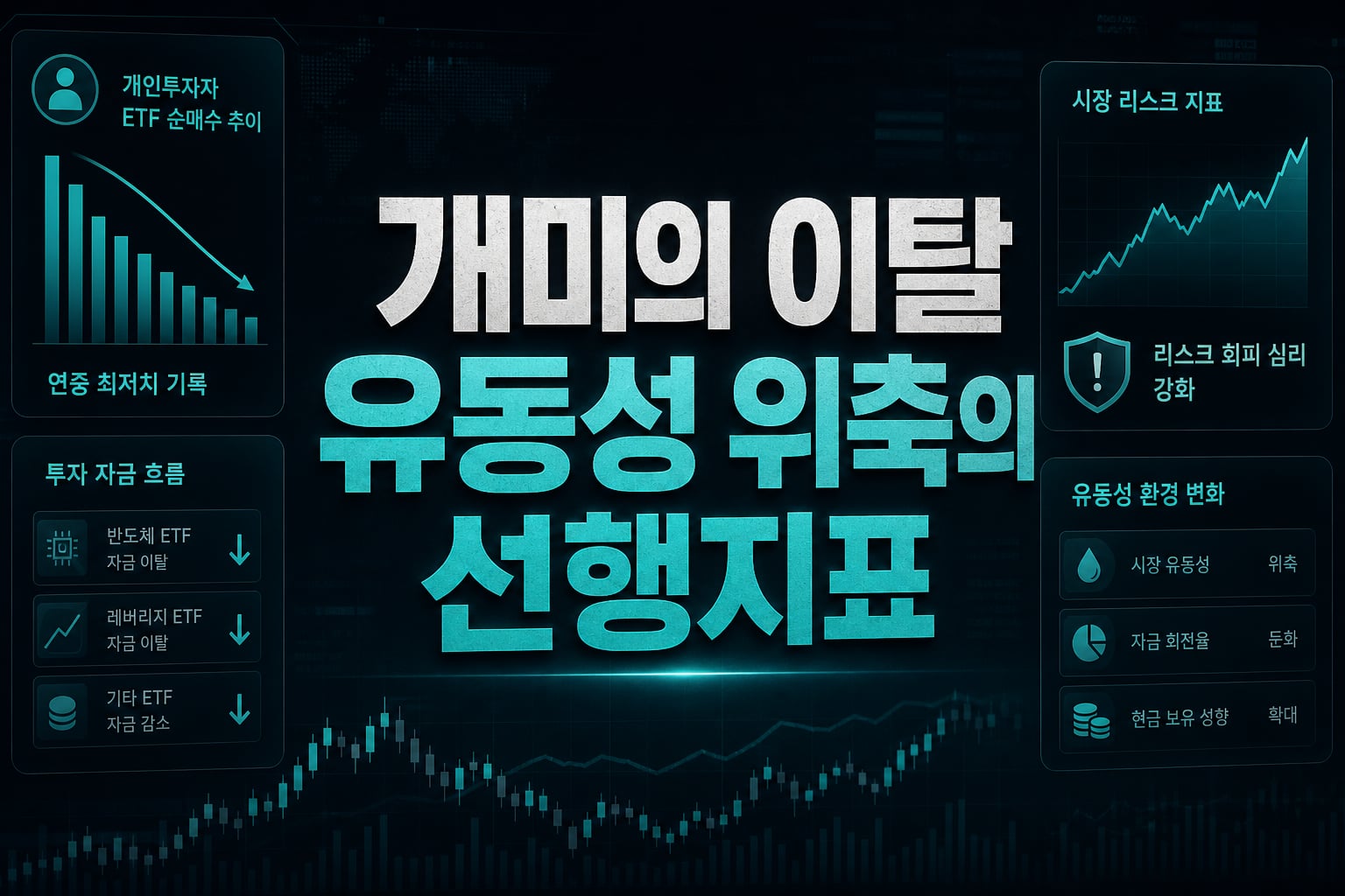 개미의 ETF 이탈, 유동성 위축의 선행지표