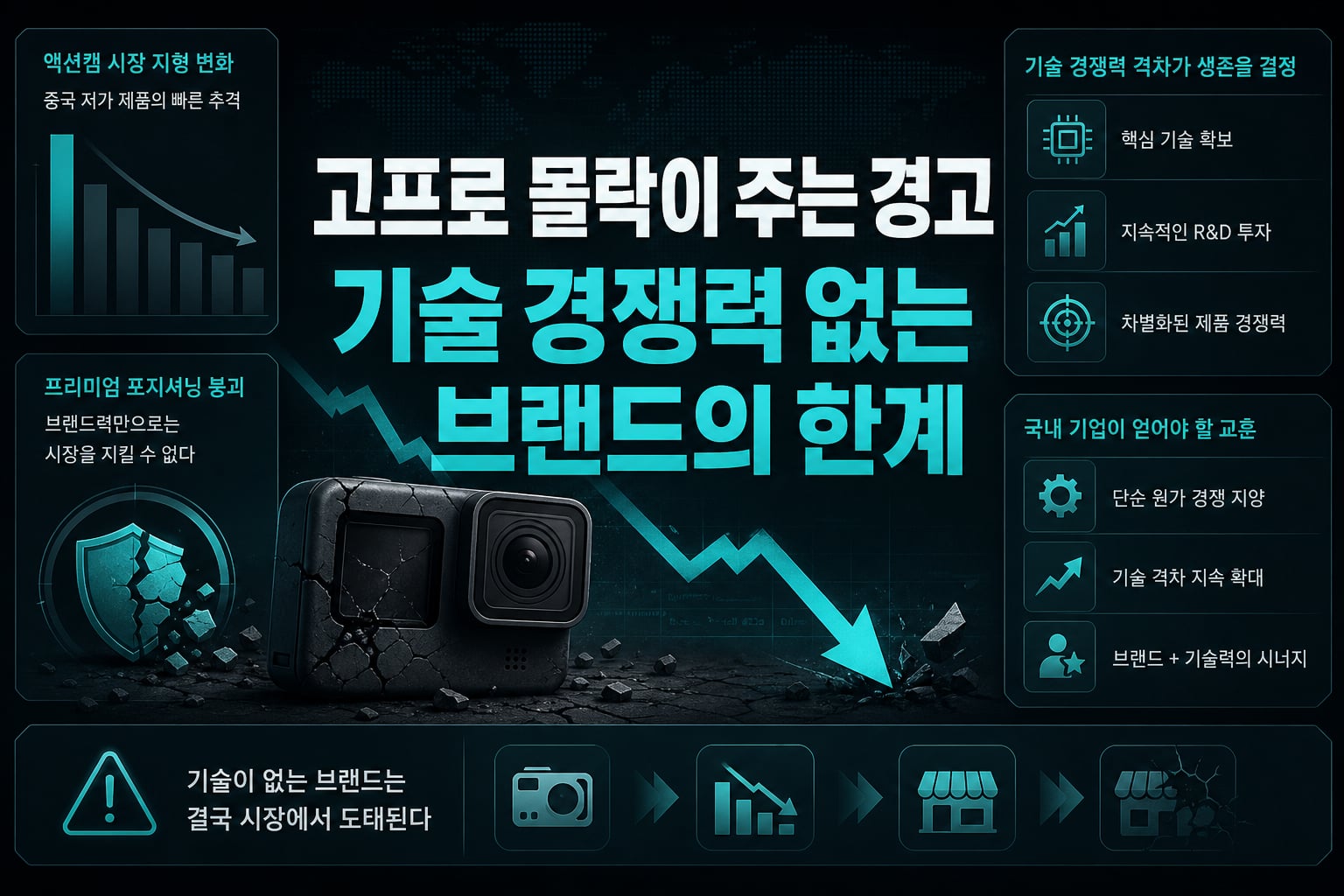 고프로 몰락이 주는 경고, 기술 경쟁력 없는 브랜드의 한계