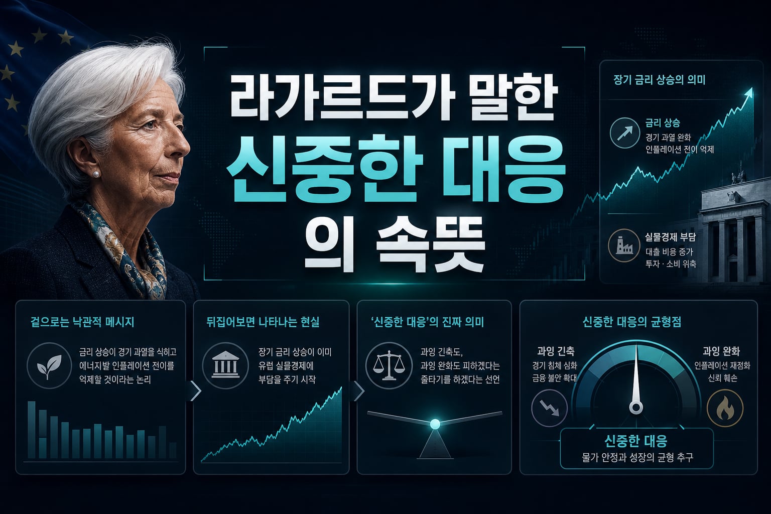 라가르드가 말한 '신중한 대응'의 속뜻