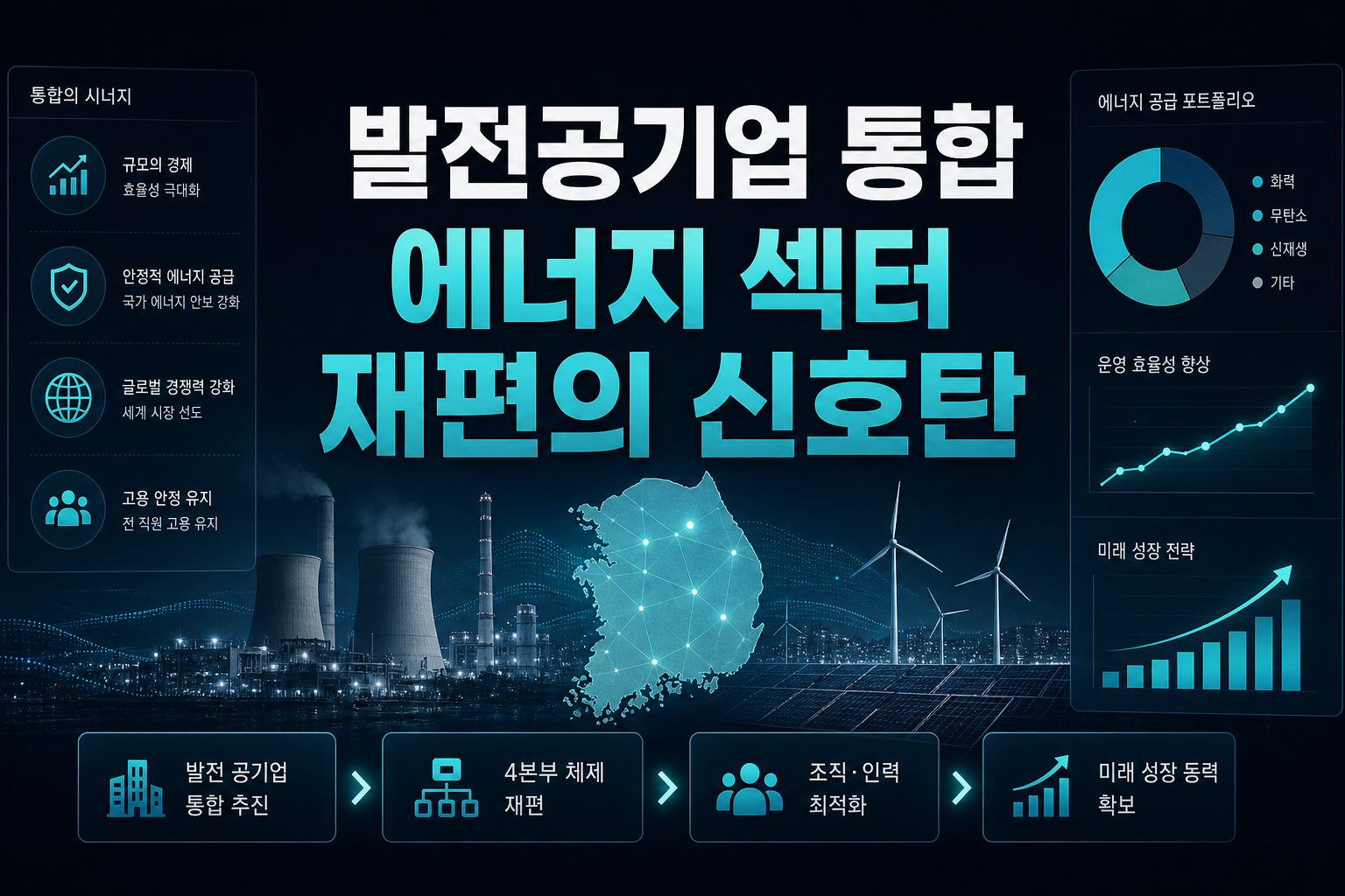 발전공기업 통합, 에너지 섹터 재편의 신호탄