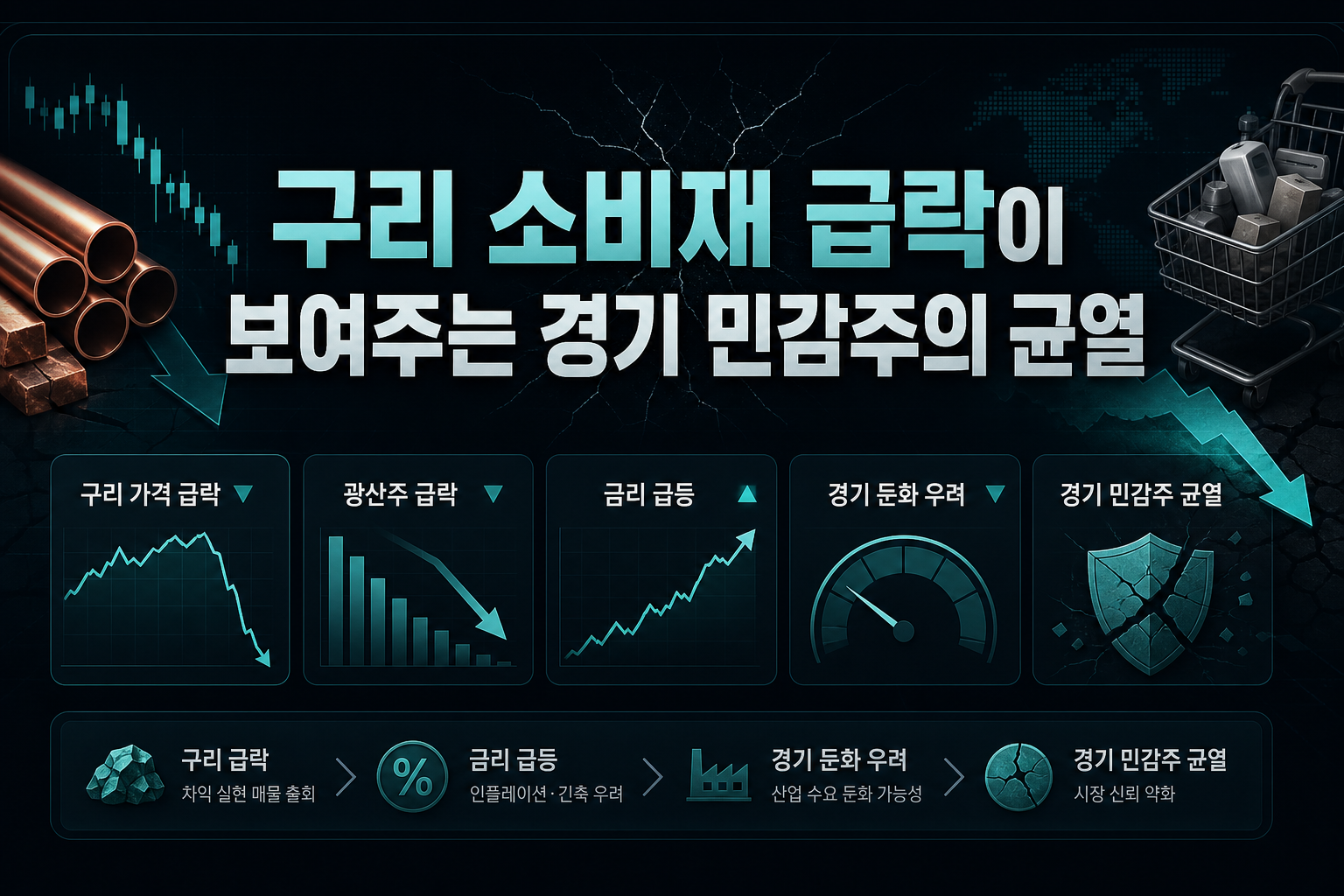 구리·소비재 급락이 보여주는 경기 민감주의 균열