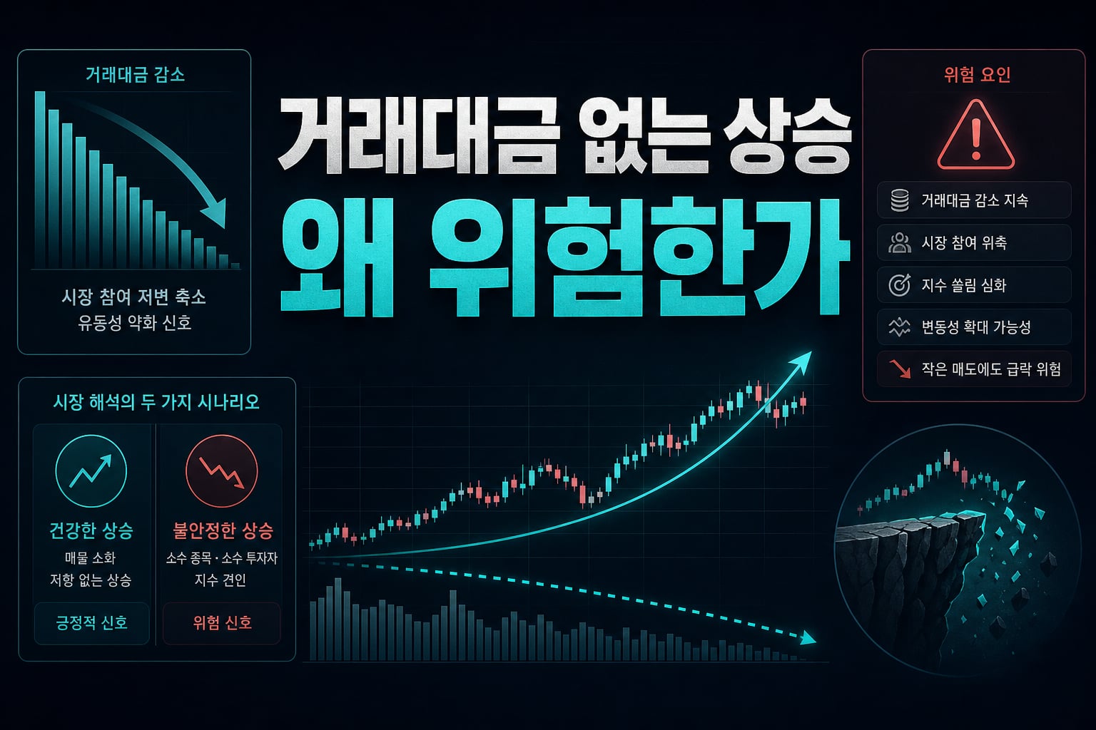 거래대금 없는 상승, 왜 위험한가