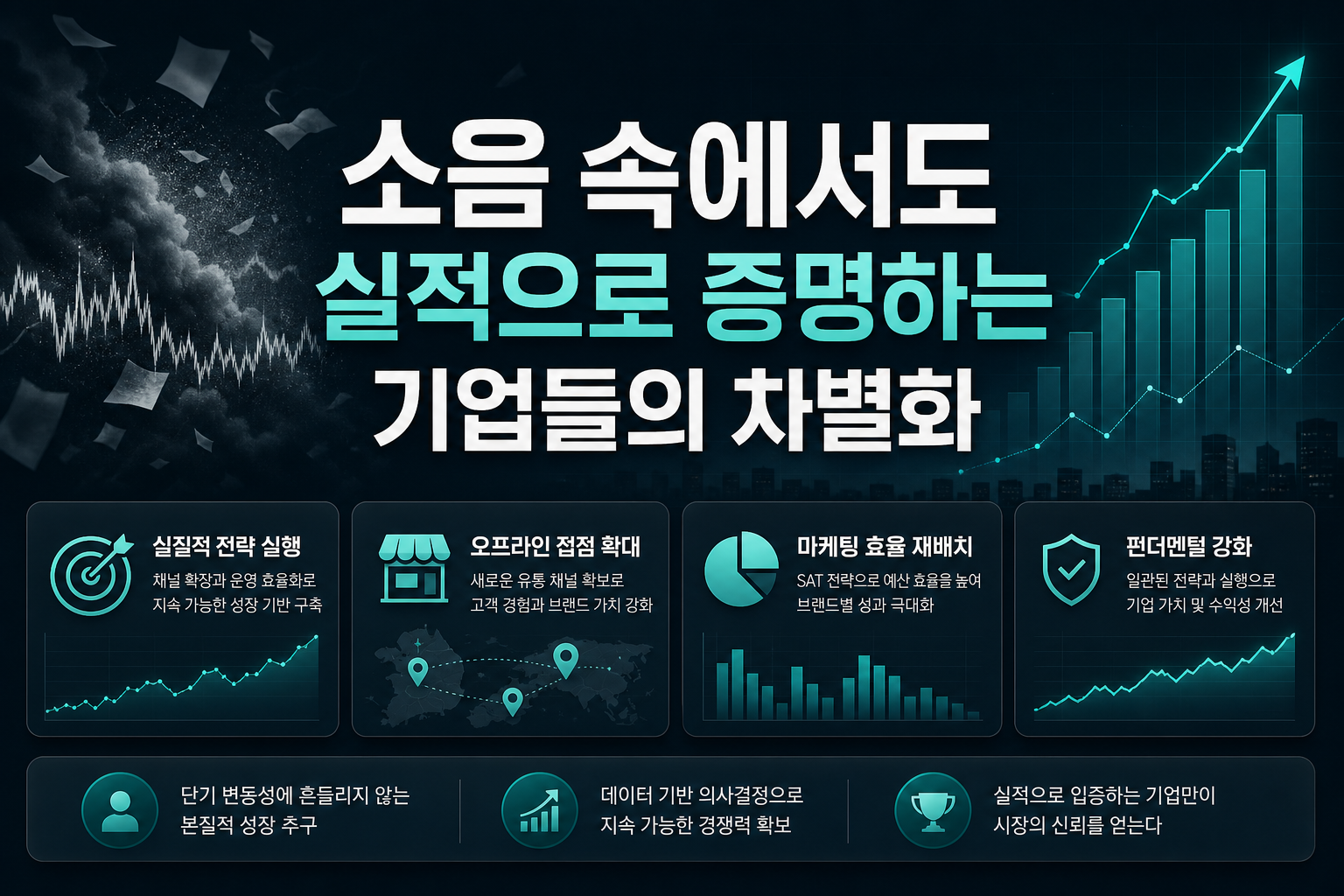 소음 속에서도 실적으로 증명하는 기업들의 차별화