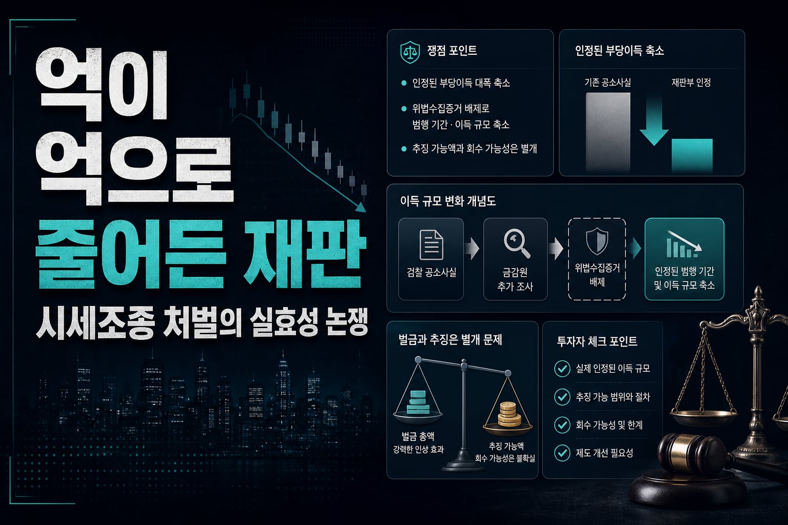 7000억이 1500억으로 줄어든 재판, 시세조종 처벌의 실효성 논쟁