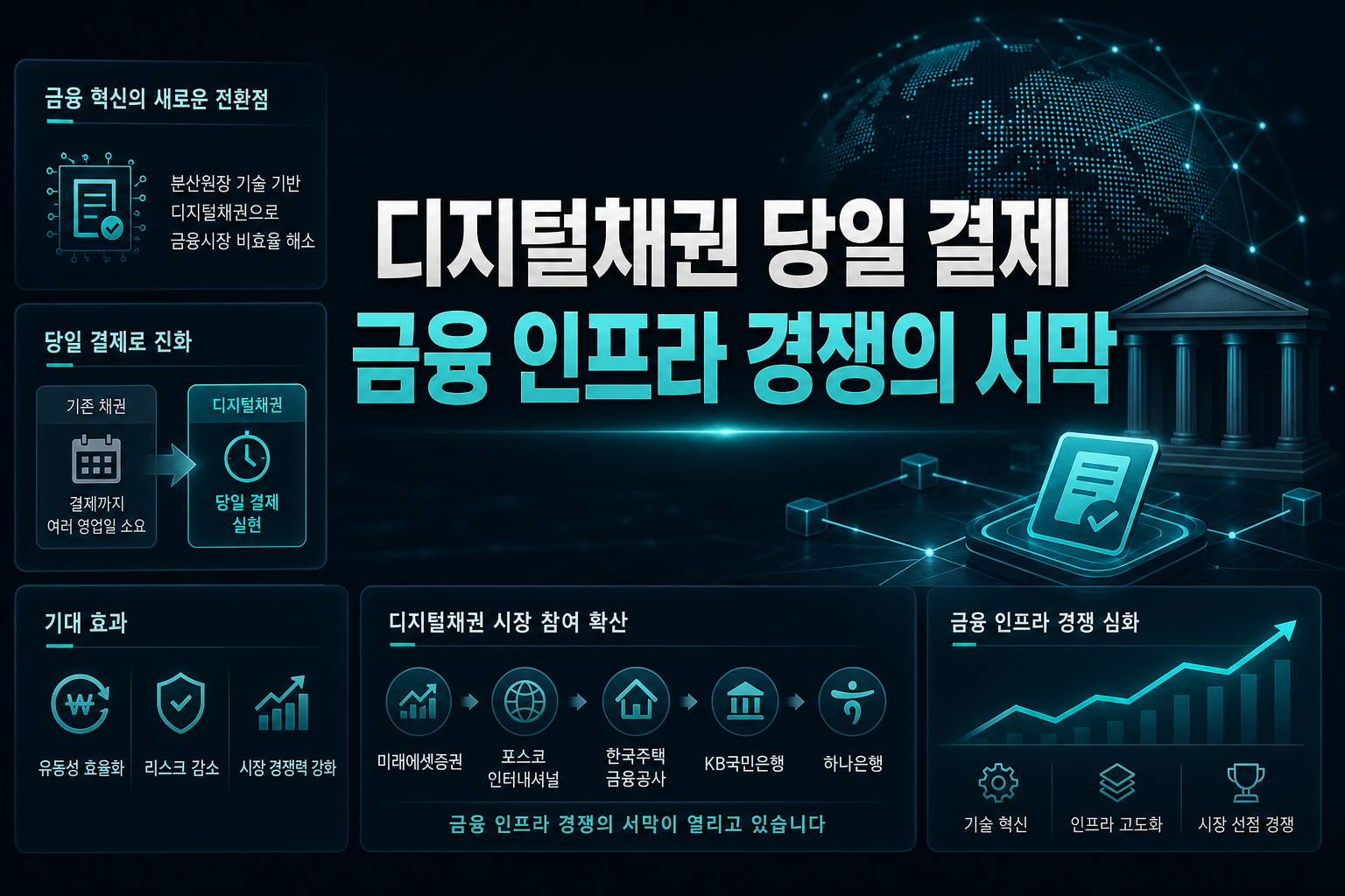디지털채권 당일 결제, 금융 인프라 경쟁의 서막