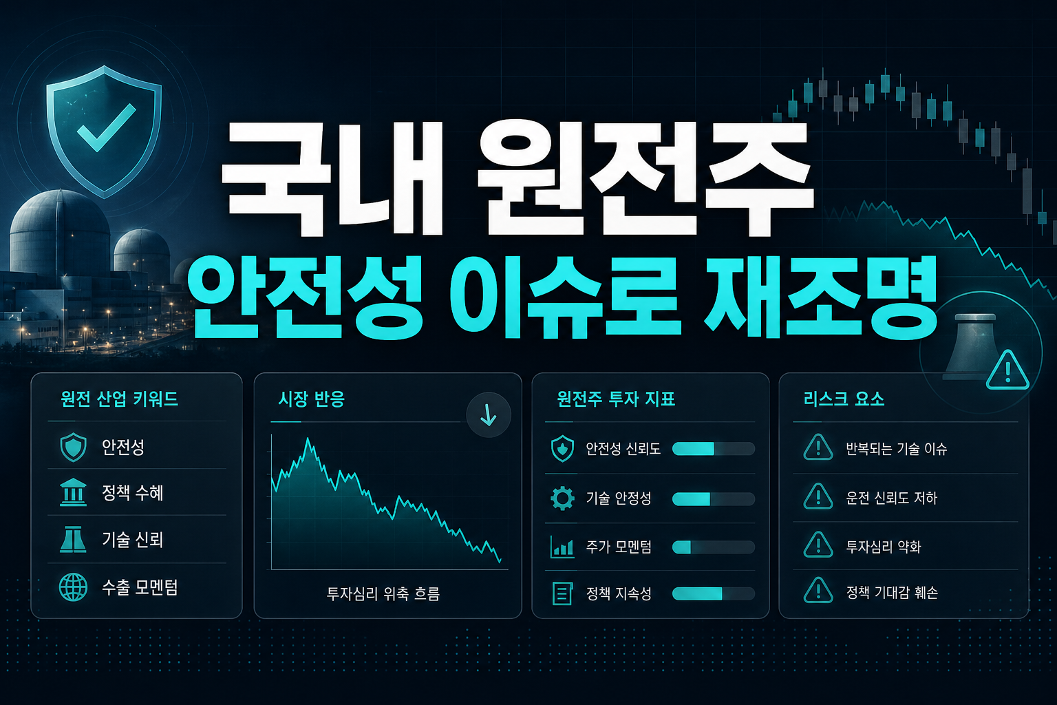국내 원전주, 안전성 이슈로 재조명
