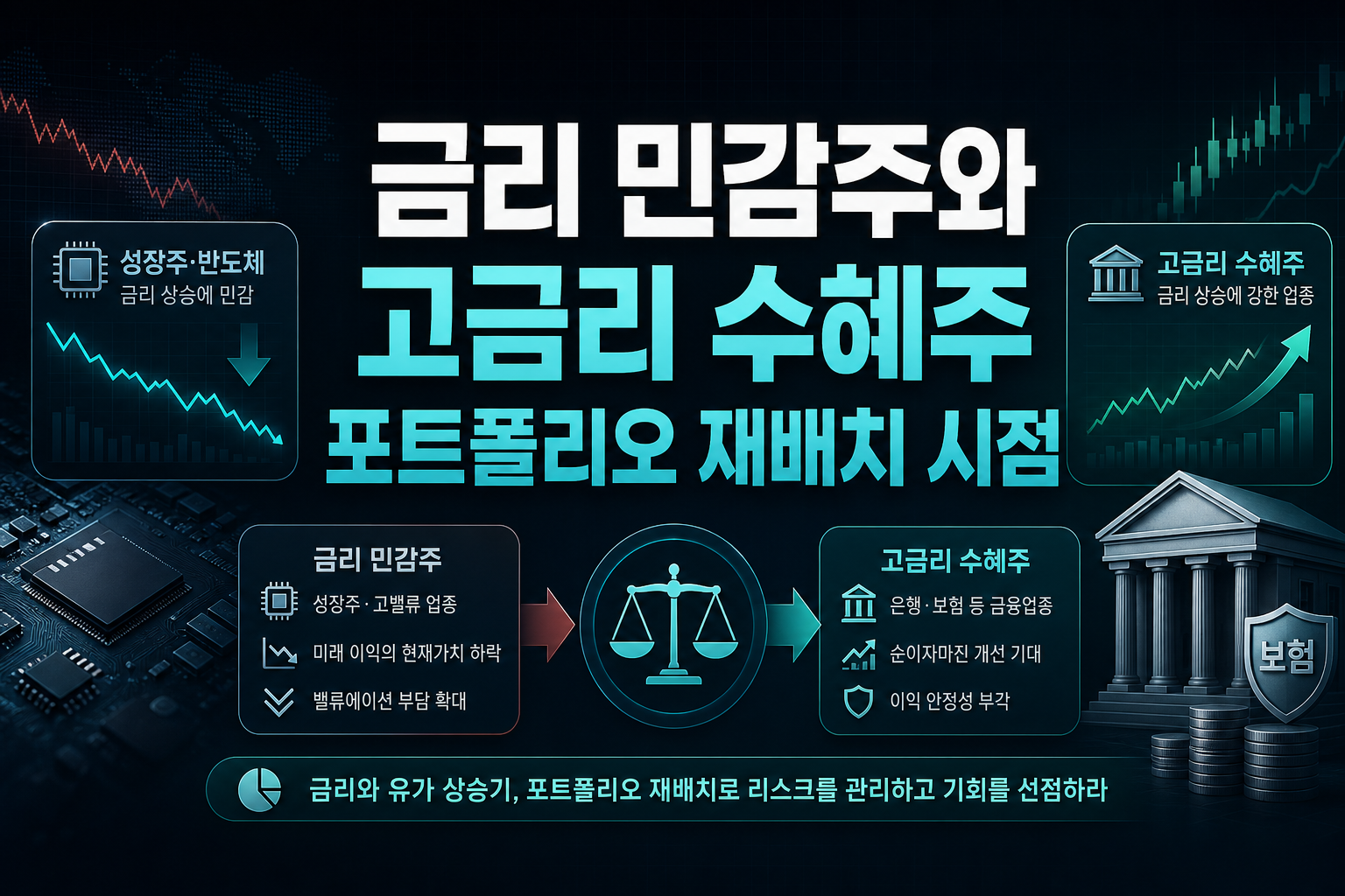 금리 민감주와 고금리 수혜주, 포트폴리오 재배치 시점