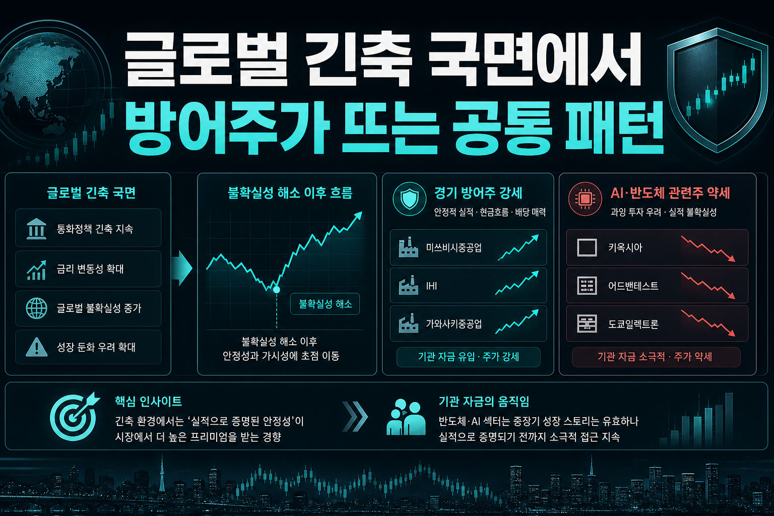 글로벌 긴축 국면에서 방어주가 뜨는 공통 패턴