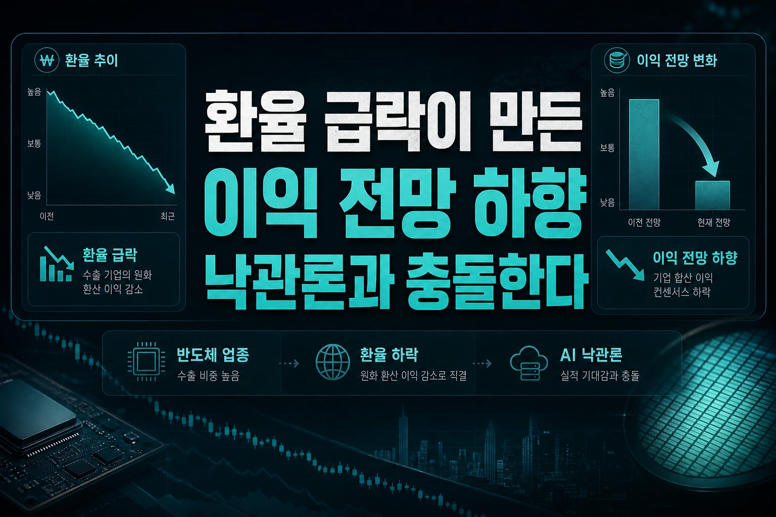 환율 급락이 만든 이익 전망 하향, AI 낙관론과 충돌한다