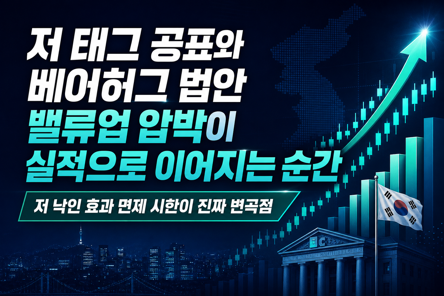 저PBR 태그 공표와 K-베어허그 법안, 밸류업 압박이 실적으로 이어지는 순간