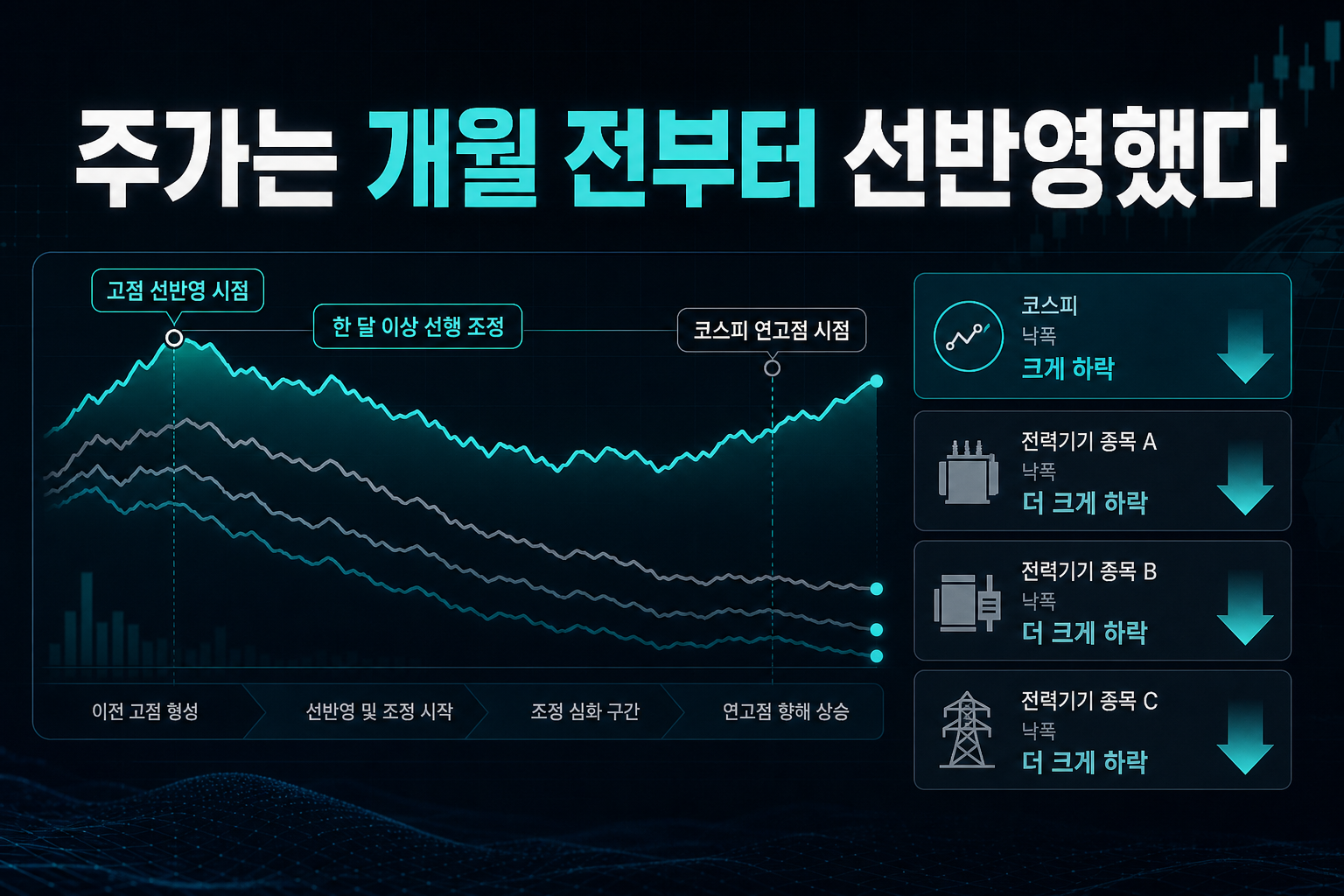 주가는 6개월 전부터 선반영했다