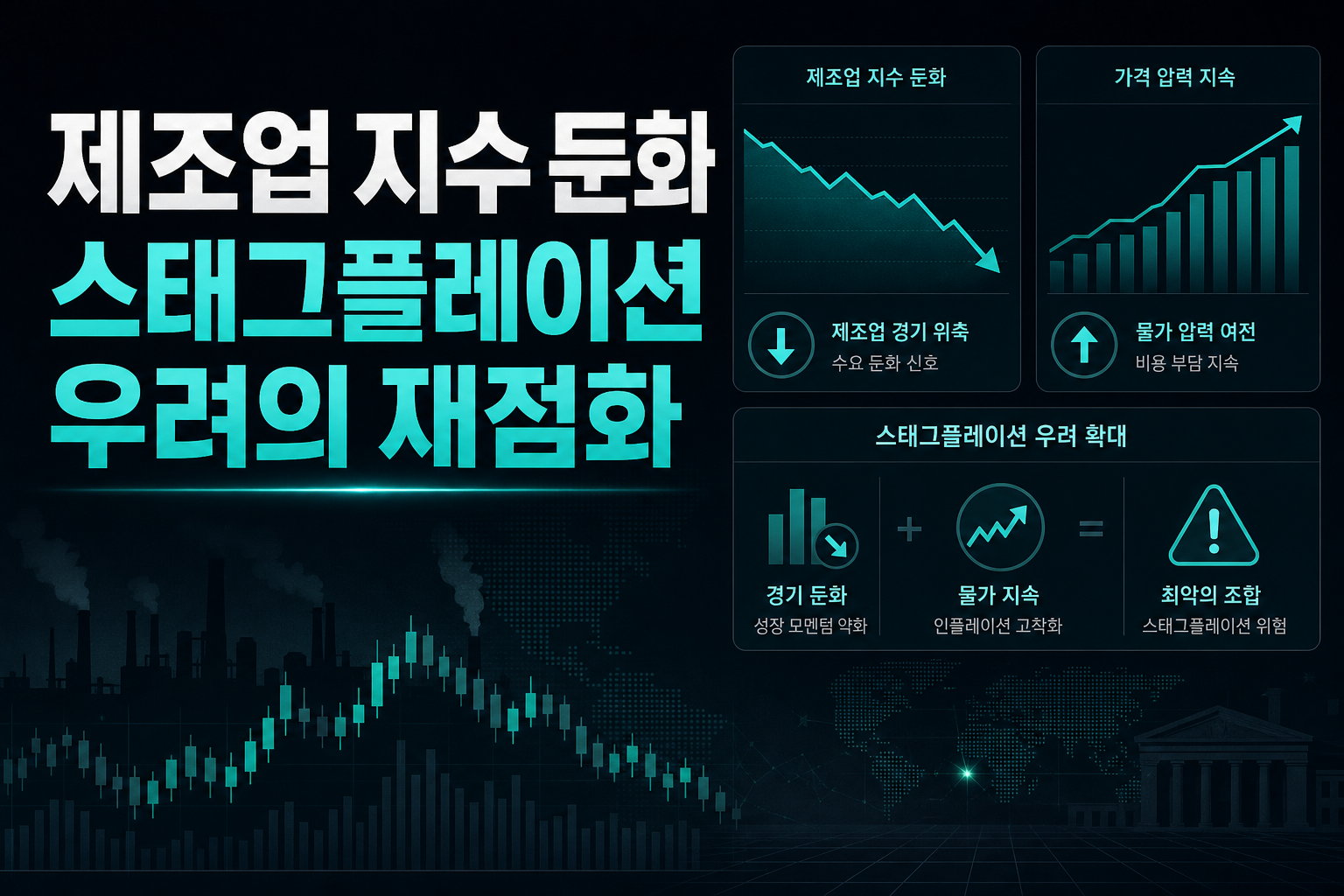 ISM 제조업 지수 둔화, 스태그플레이션 우려의 재점화