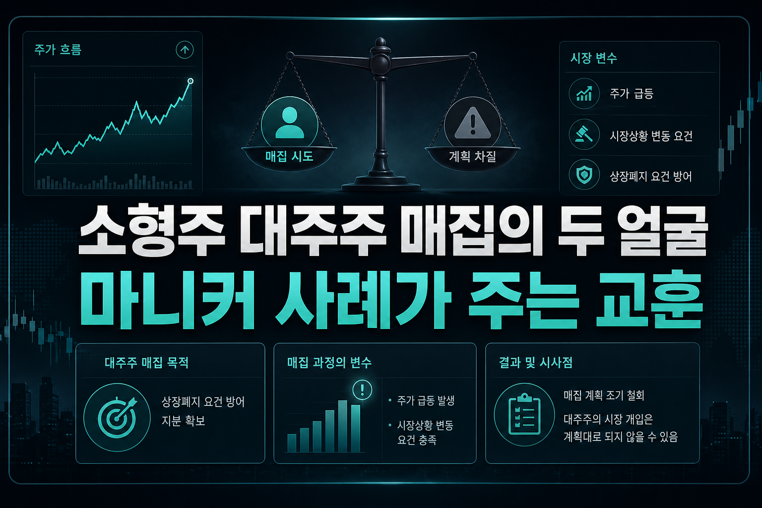 소형주 대주주 매집의 두 얼굴, 마니커 사례가 주는 교훈