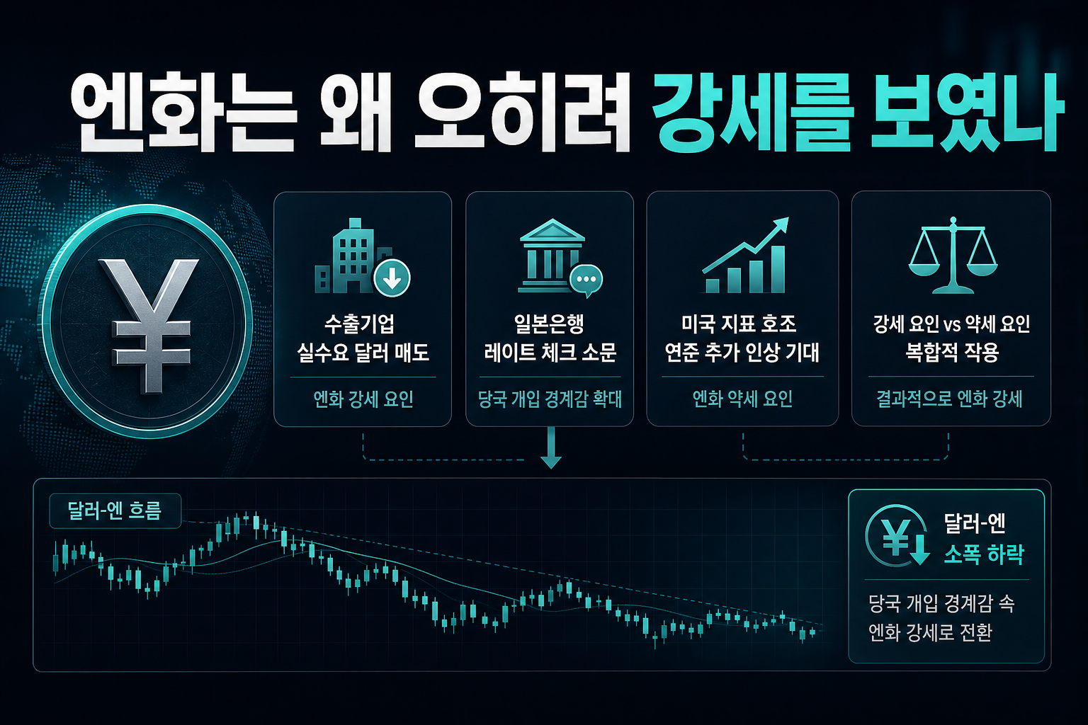 엔화는 왜 오히려 강세를 보였나