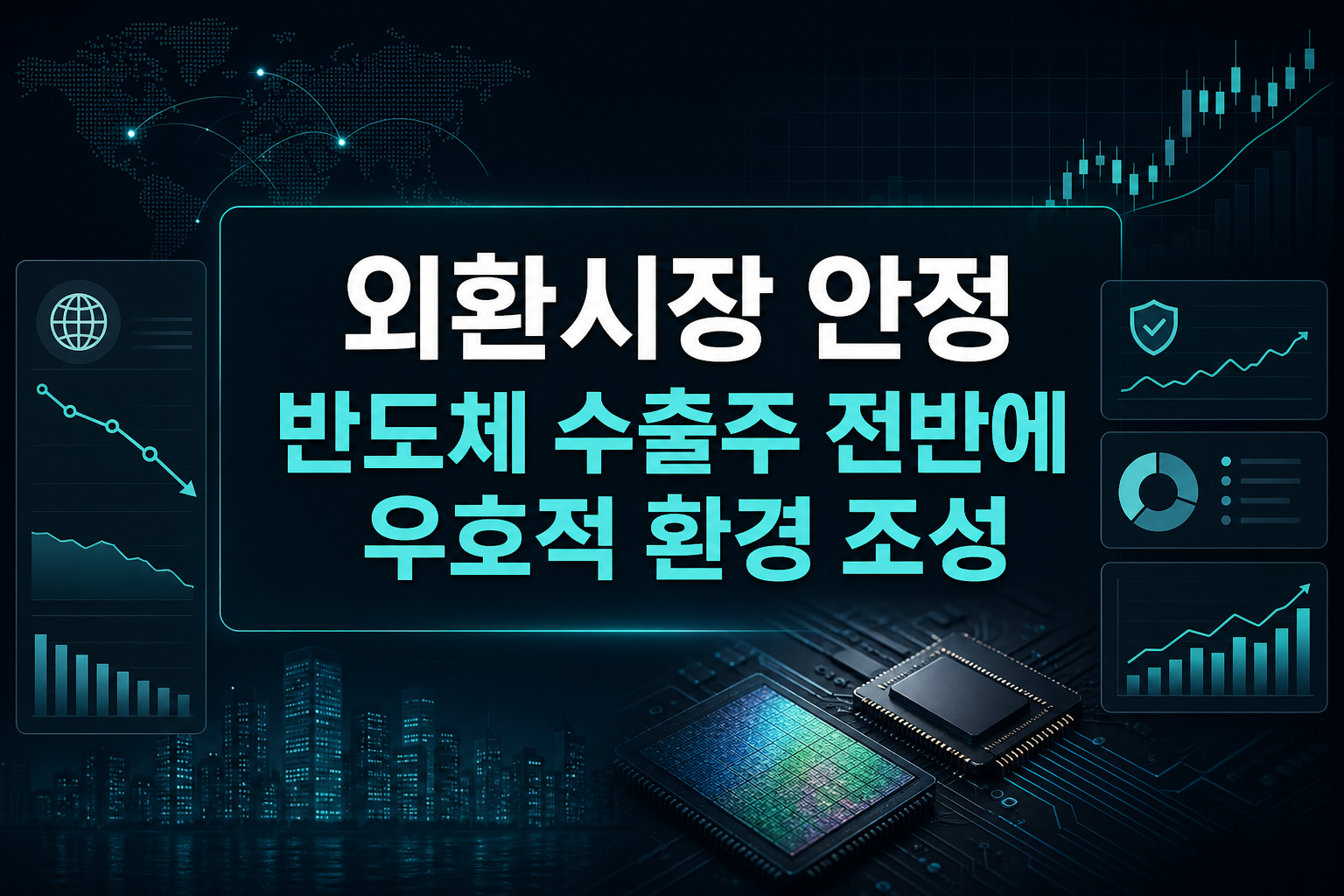 외환시장 안정, 반도체 수출주 전반에 우호적 환경 조성