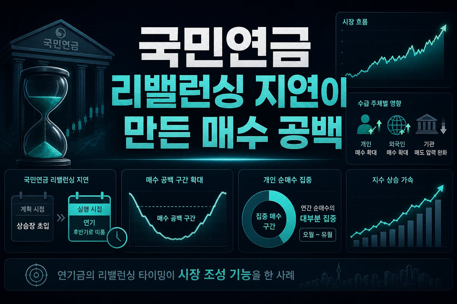 국민연금 리밸런싱 지연이 만든 매수 공백