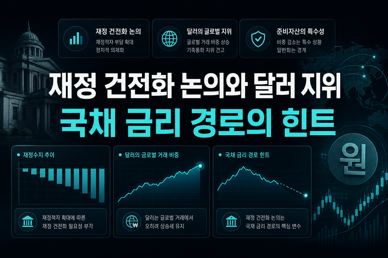 재정 건전화 논의와 달러 지위, 국채 금리 경로의 힌트