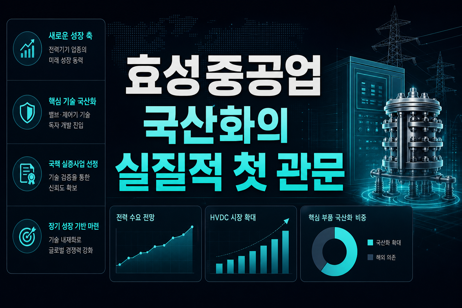 효성중공업, HVDC 국산화의 실질적 첫 관문
