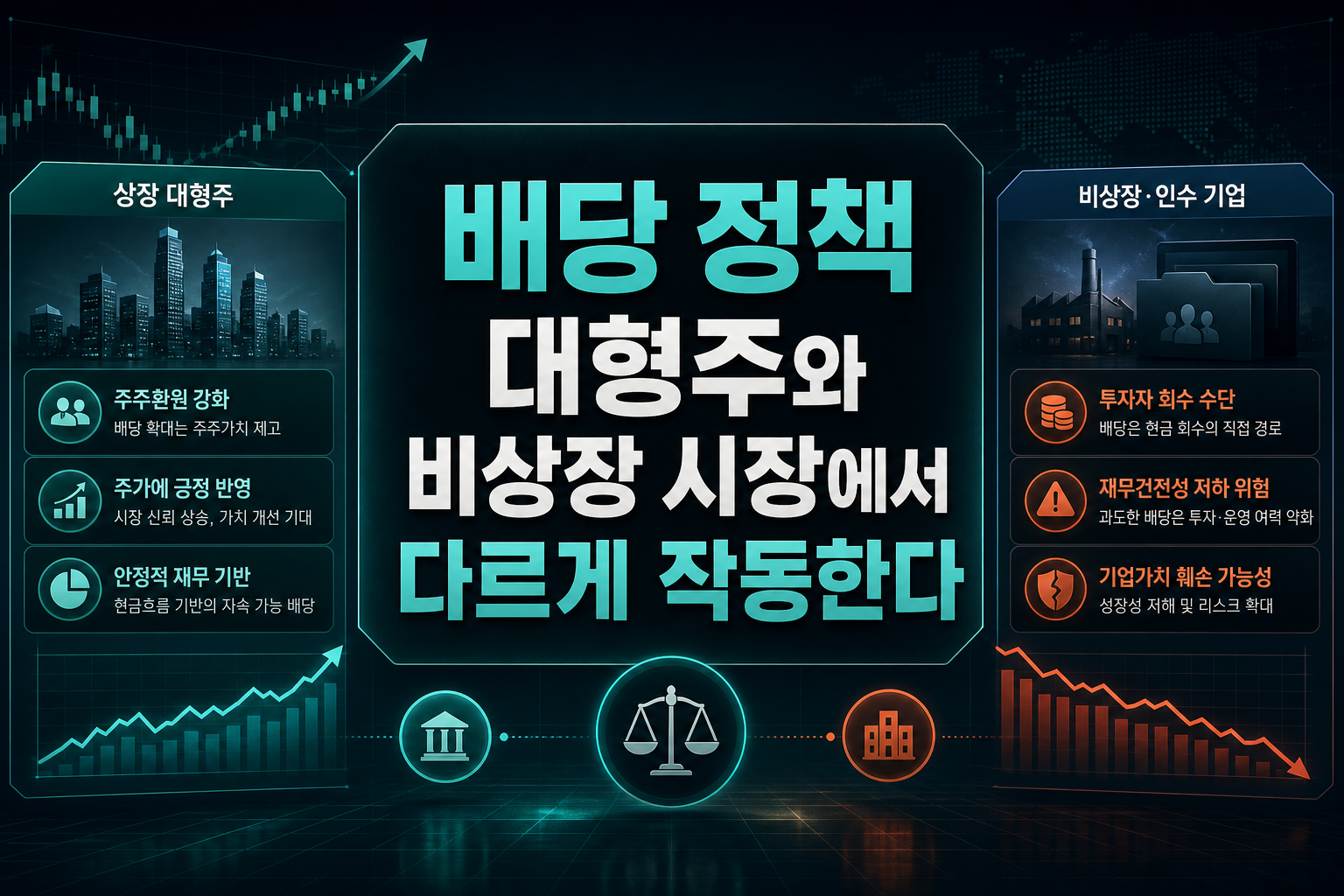 배당 정책, 대형주와 비상장 M&A 시장에서 다르게 작동한다