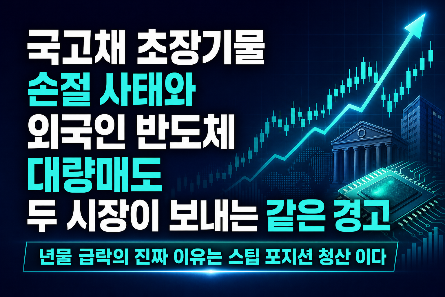 국고채 초장기물 손절 사태와 외국인 반도체 대량매도, 두 시장이 보내는 같은 경고