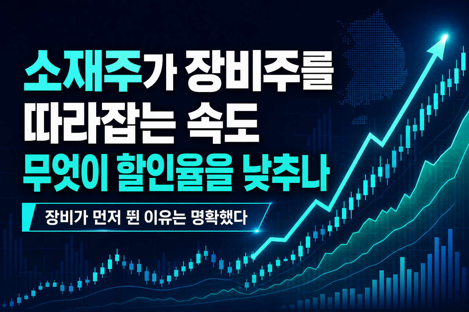 소재주가 장비주를 따라잡는 속도, 무엇이 할인율을 낮추나
