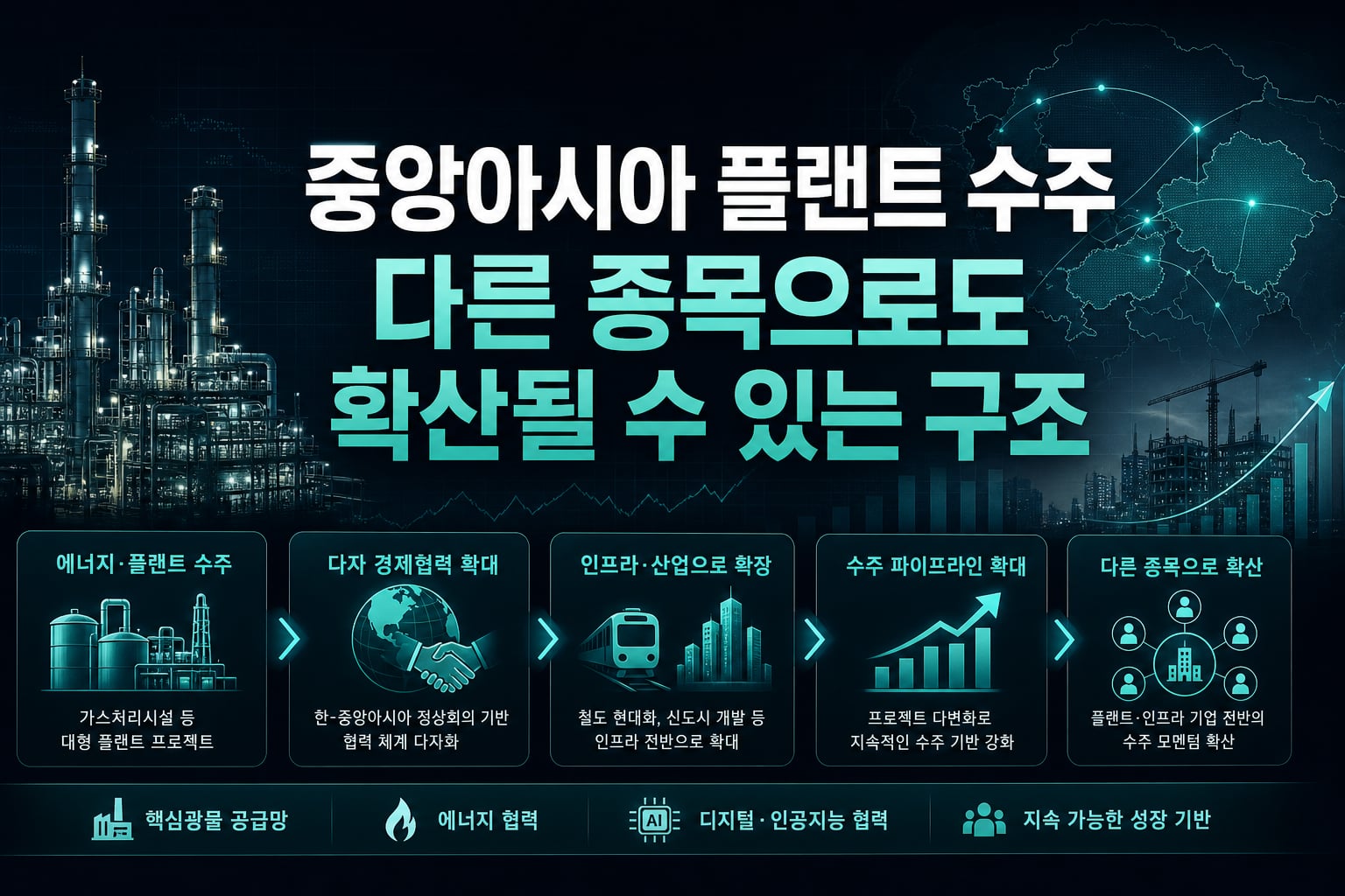 중앙아시아 플랜트 수주, 다른 종목으로도 확산될 수 있는 구조